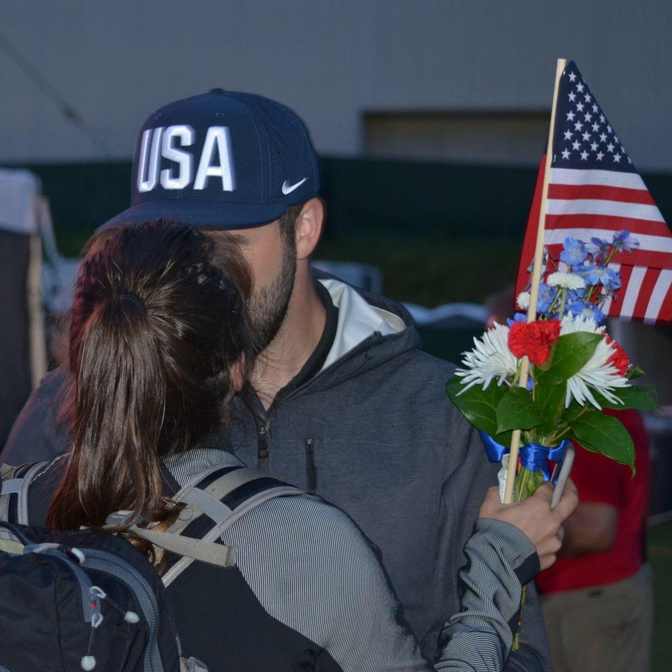 Andrea had just made the 2016 Olympic Team! I could not have done it without this guy!!!