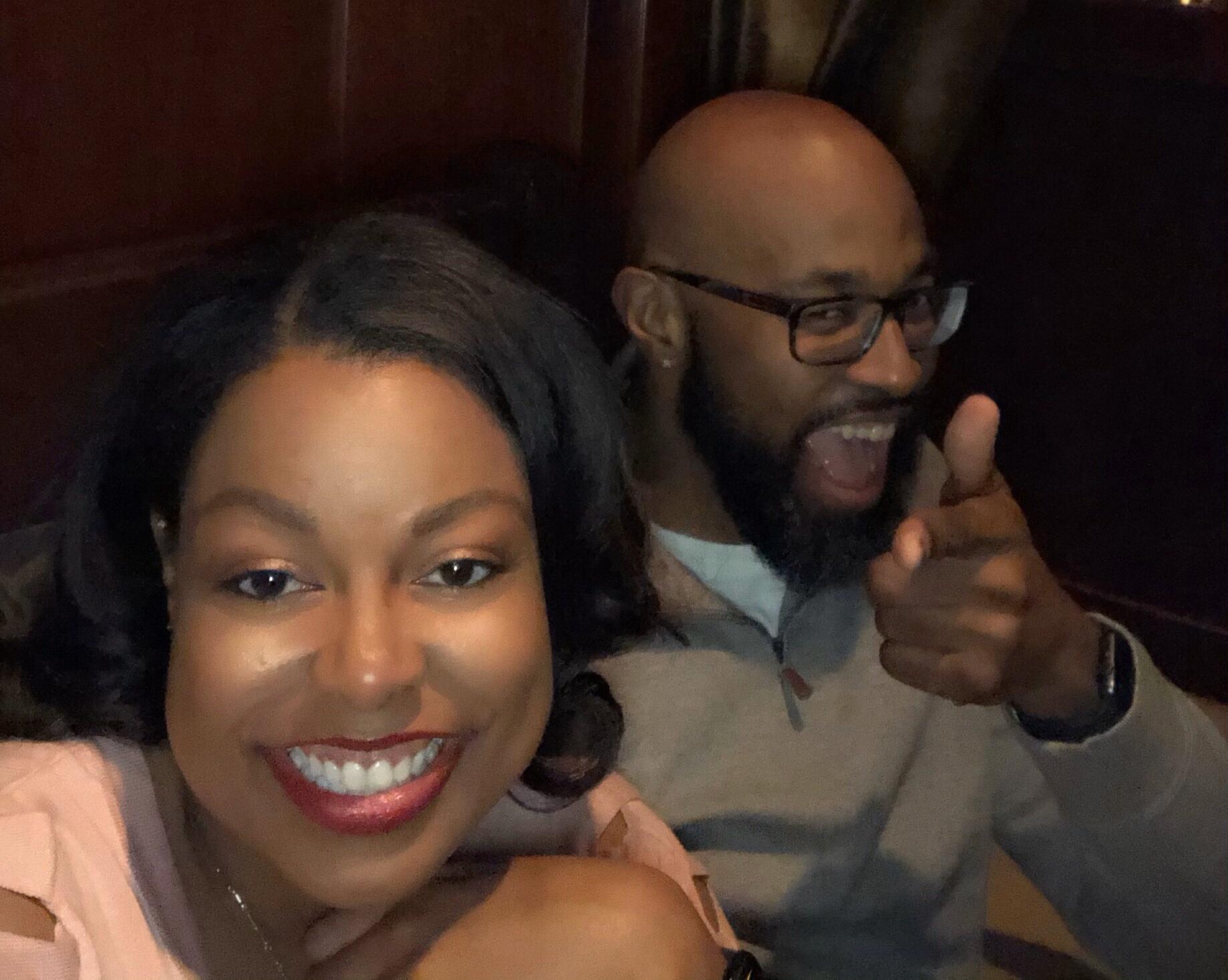 Dinner before the Busta Rhymes and Erykah Badu concert in Atlantic City. (February 16, 2019)