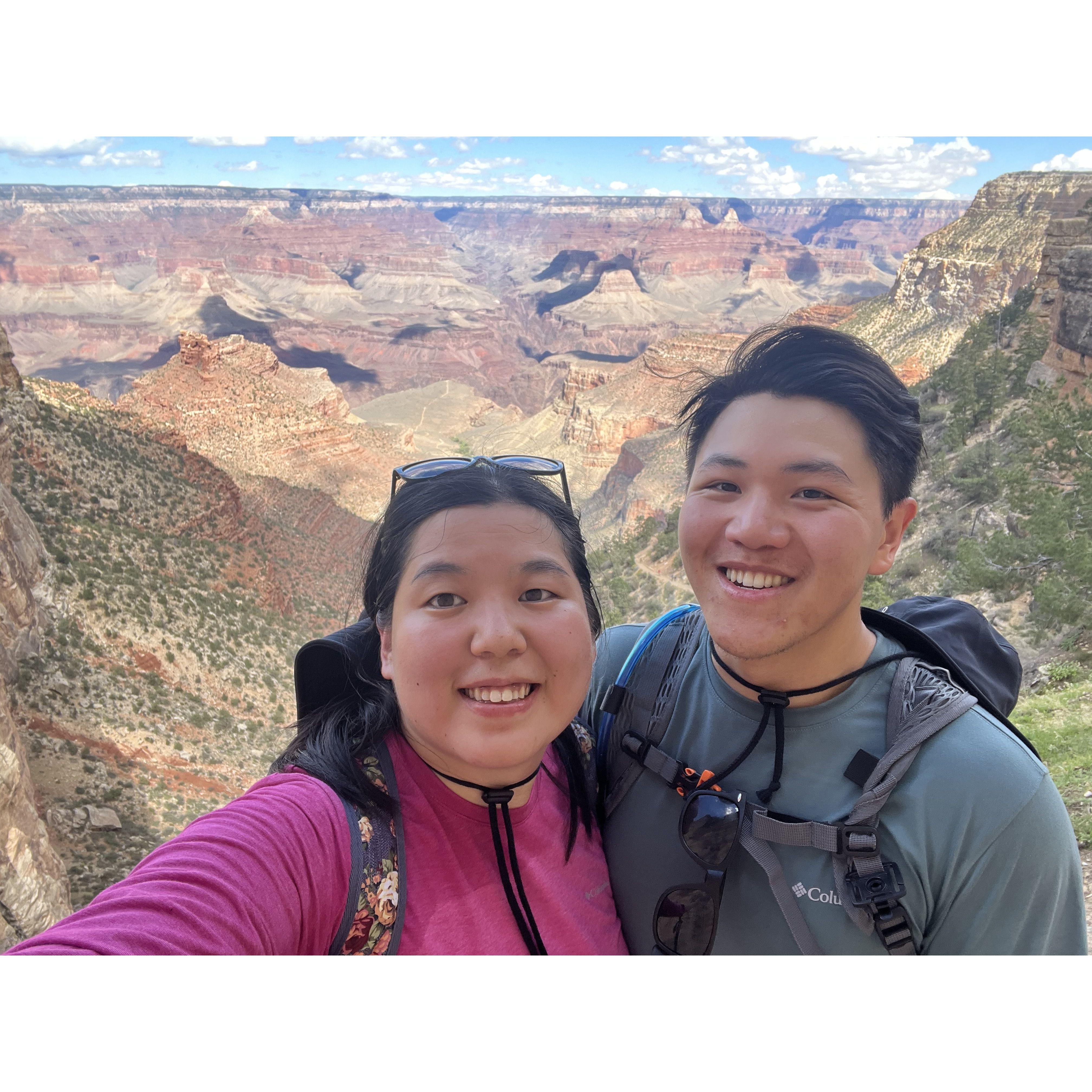 Hiked down to the 'canyon' part of the Grand Canyon