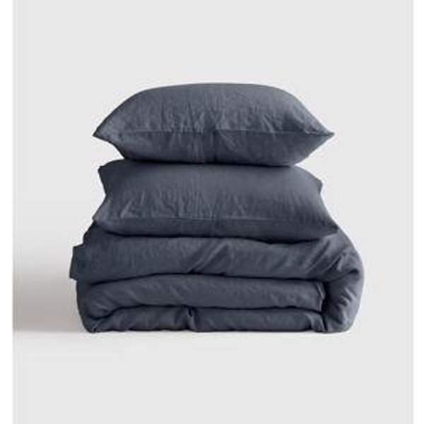 European Linen Duvet Cover Set - Full/Queen