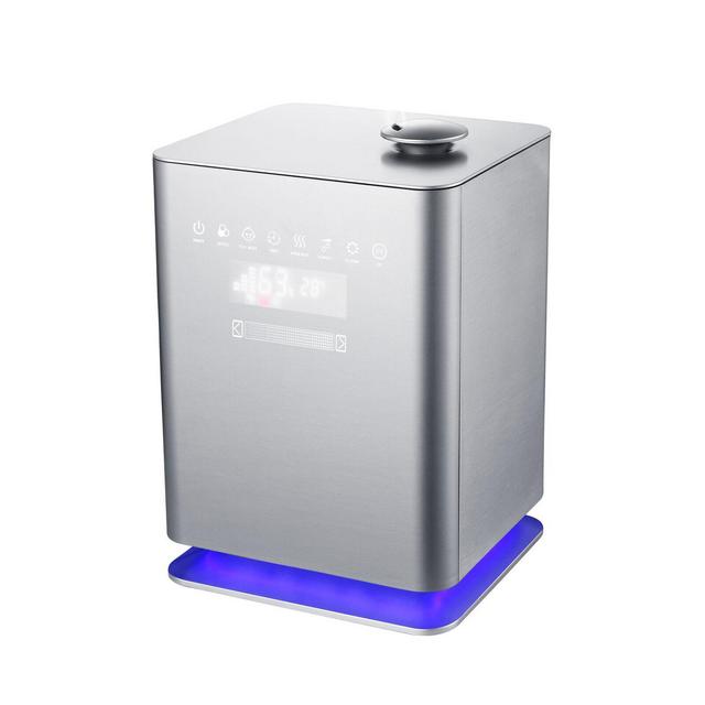 Crane 1.2-Gallon Premium Top Fill Cool Mist Humidifier in Metallic