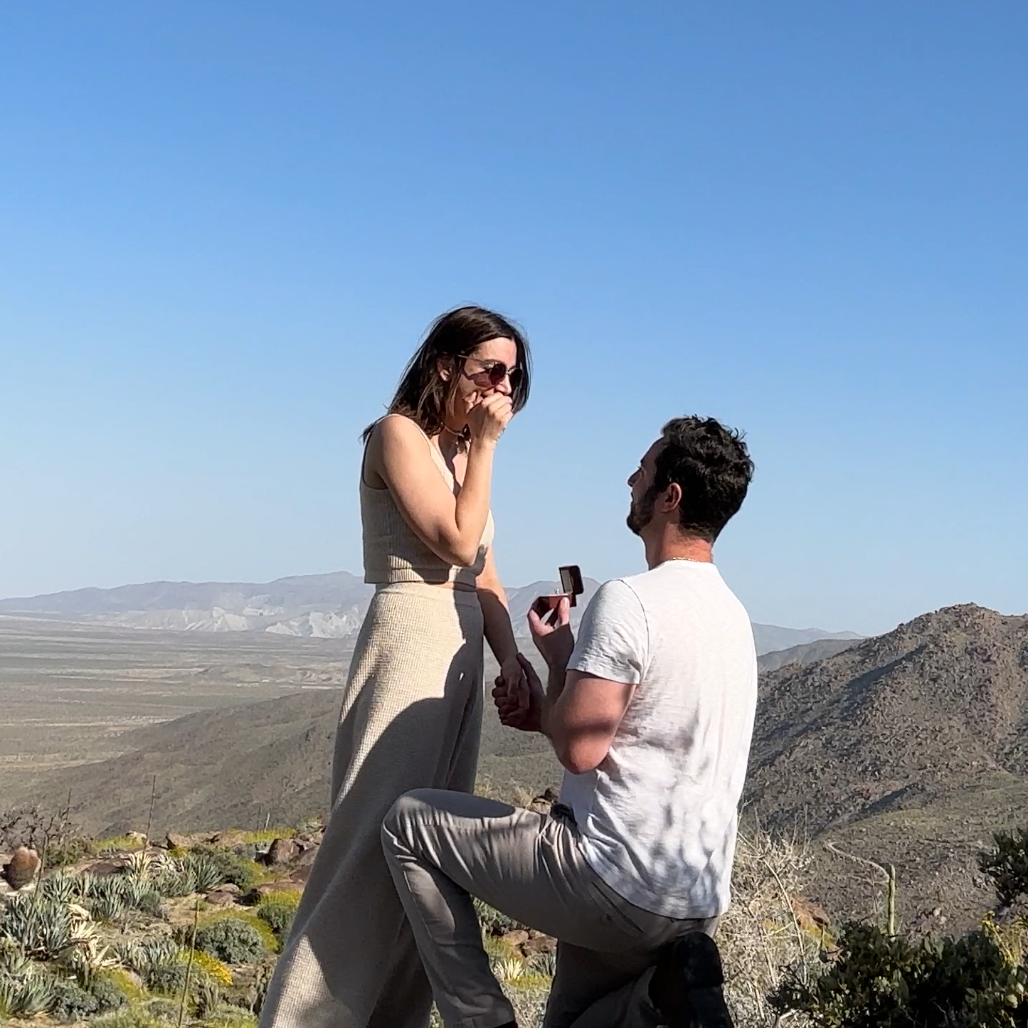 She said yes in Borrego Springs.