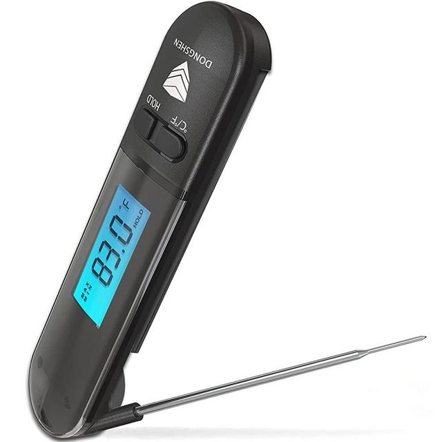 DONGSHEN 2022 Updated Digital Meat Thermometer with Probe - Waterproof,Instant Read Food Thermometer for Cooking, Grilling, BBQ, Backing, Liquids, Oil & Air Fryer