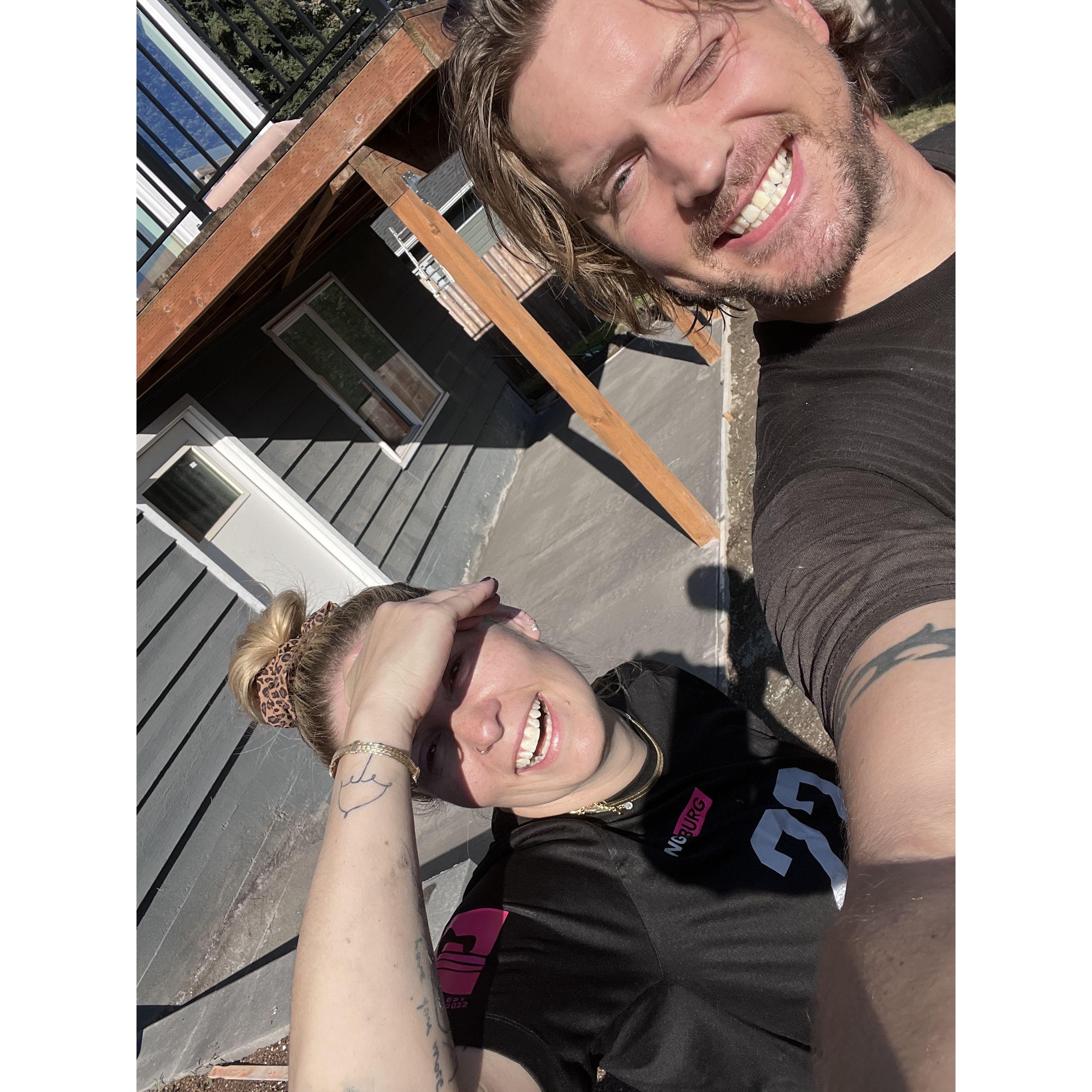 We built a concrete patio! - July 2022, Seattle, WA