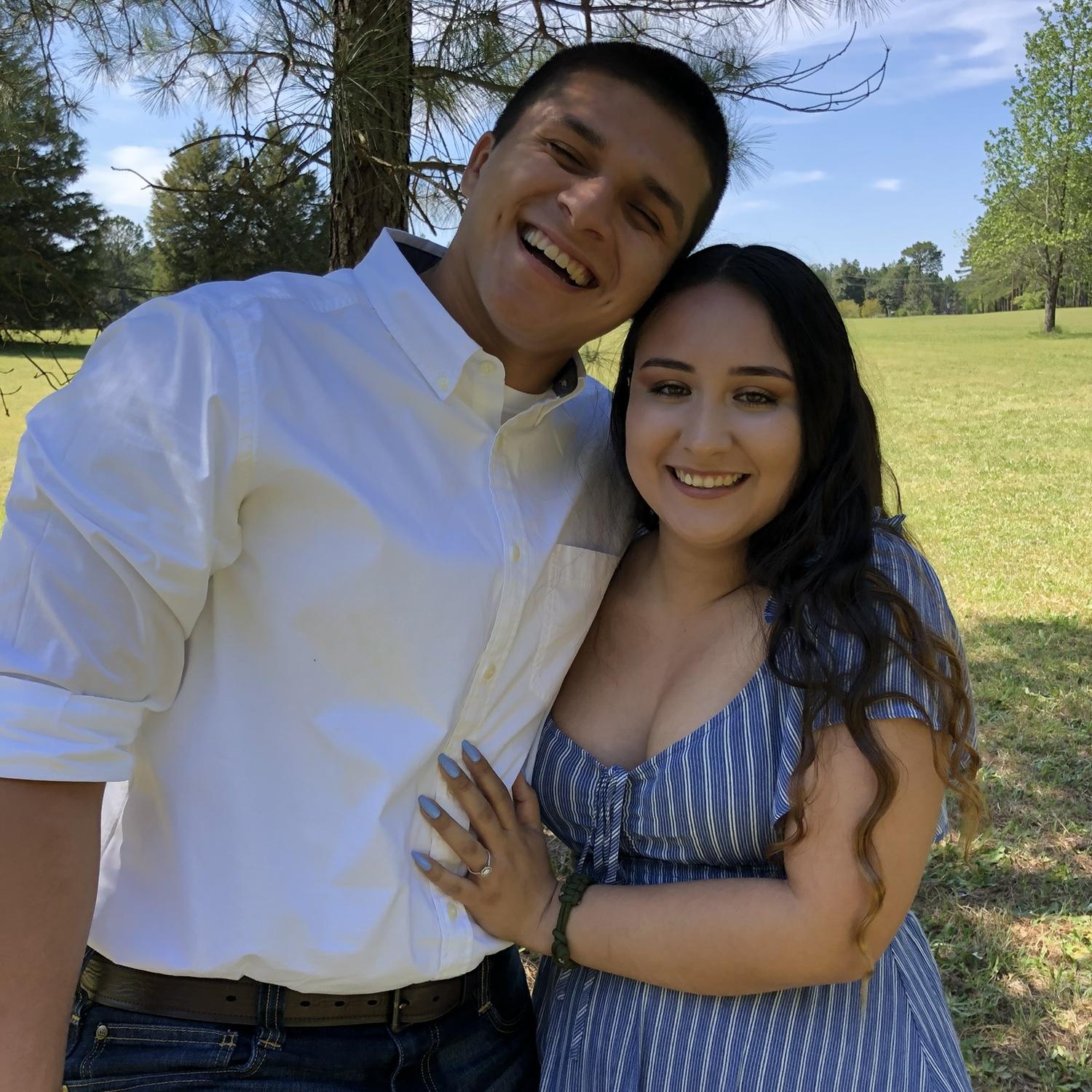Due to Cisco deploying soon, we got married shortly after our engagement at a courthouse in North Carolina on April 11, 2020.