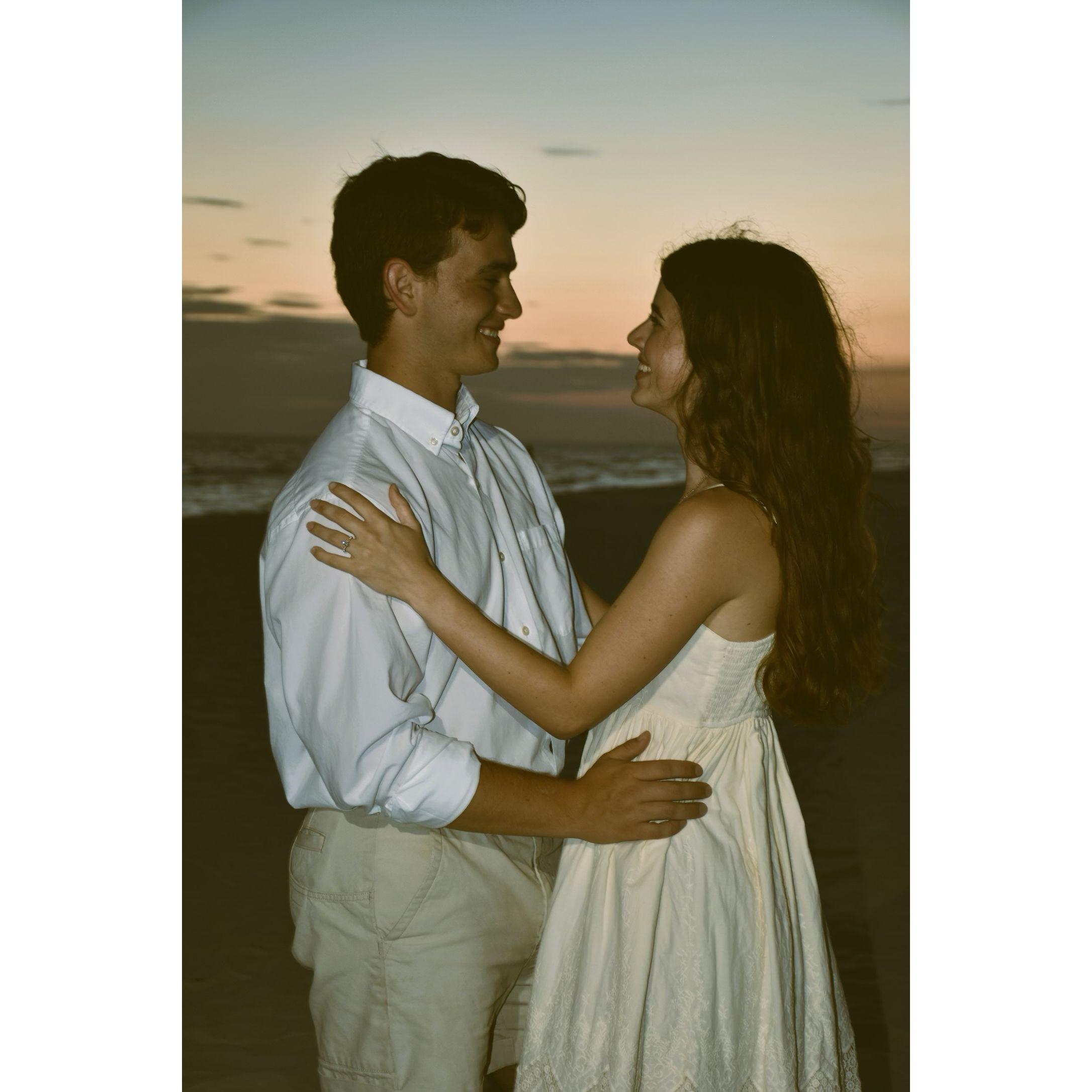 Engagement beach photo shoot
