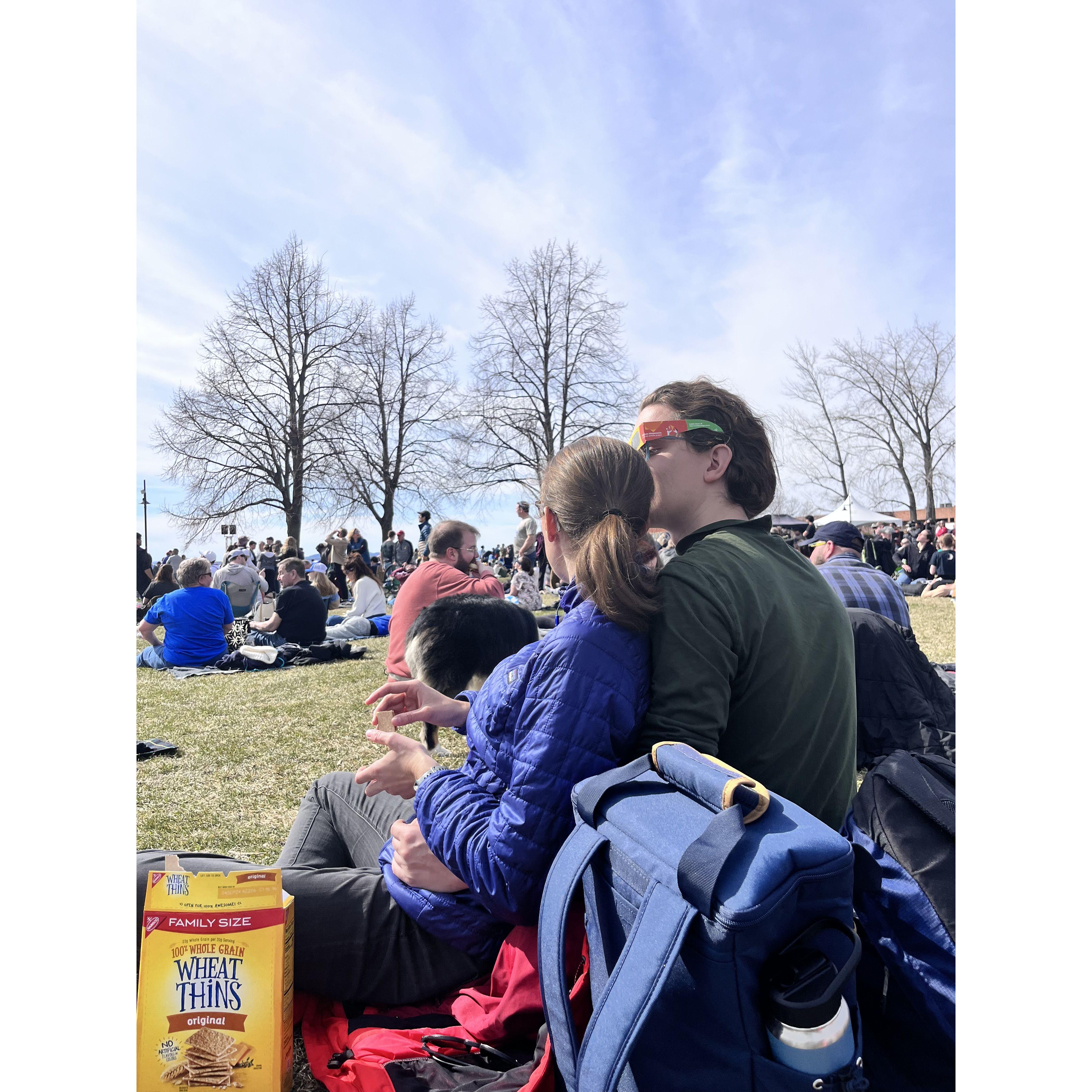 In Burlington, VT for the solar eclipse in 2024