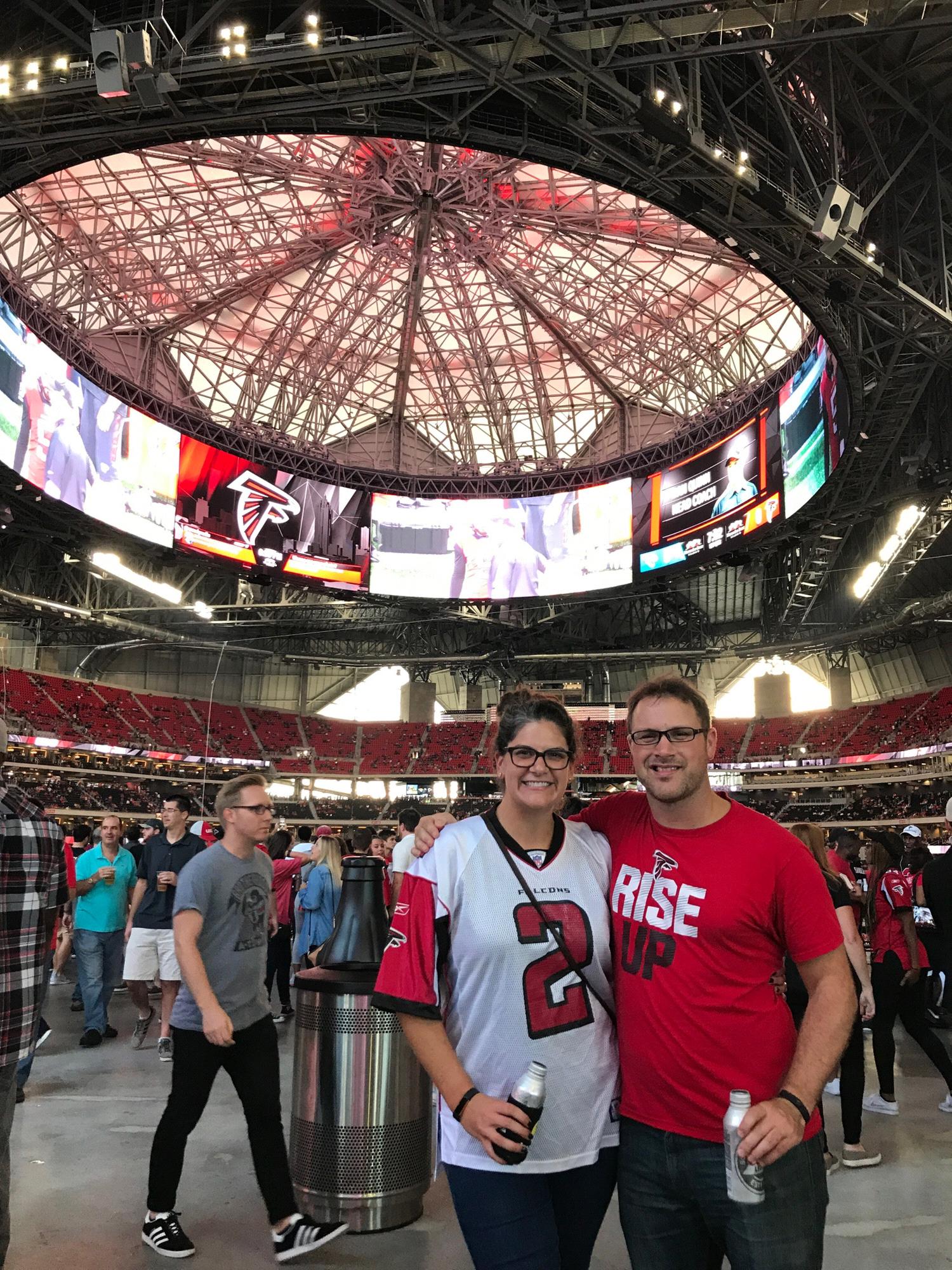 Our first date at the stadium on August 31, 2017.