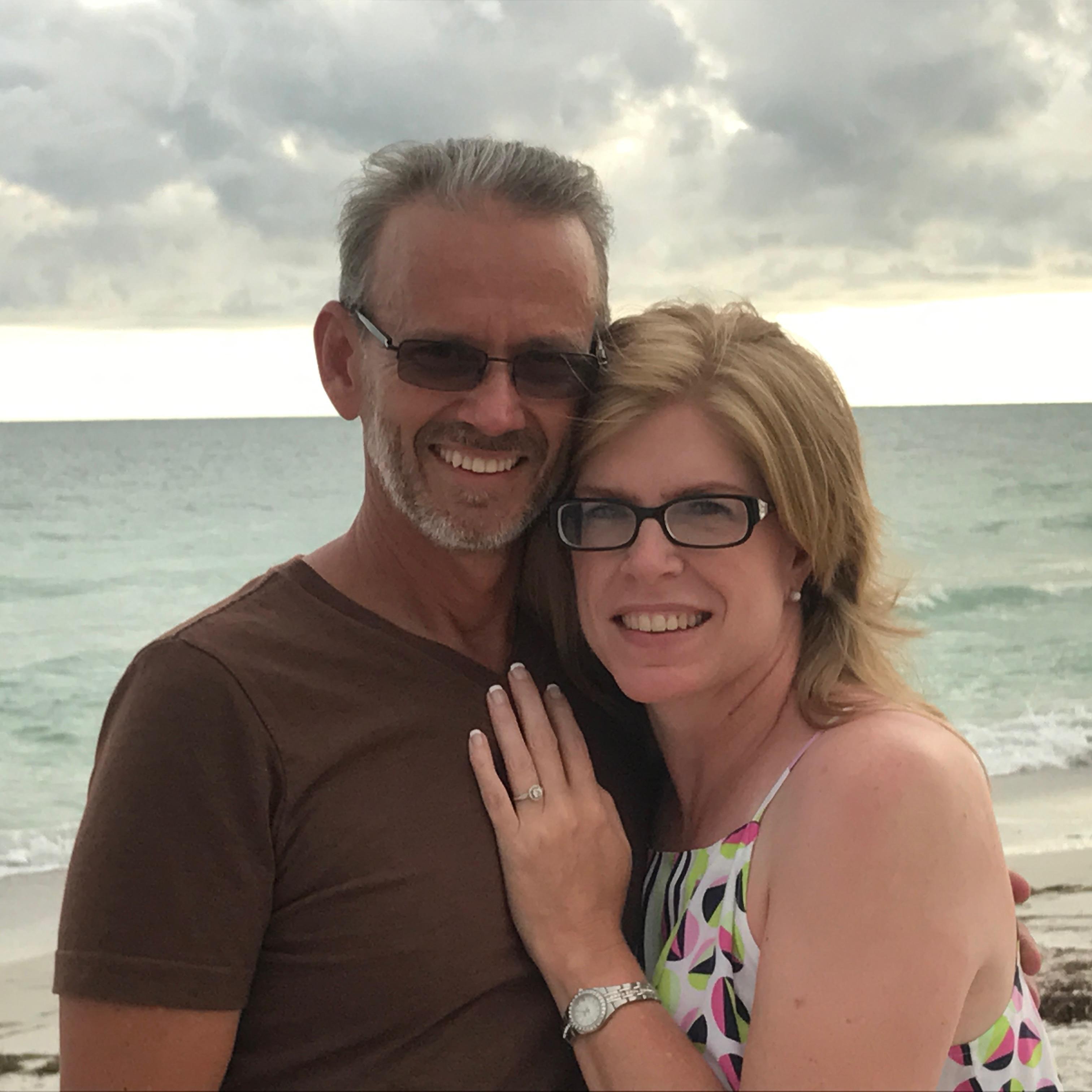 The Happy Couple at the Beach