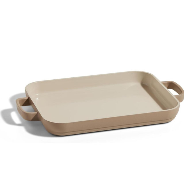 Our Place Mini Griddle Pan | 9" (2 Qt) Nonstick Ceramic Griddle Pan for Stovetop & Oven | PFAS-Free, Oven-Safe up to 450°F, Easy-Grip Handles | Steam