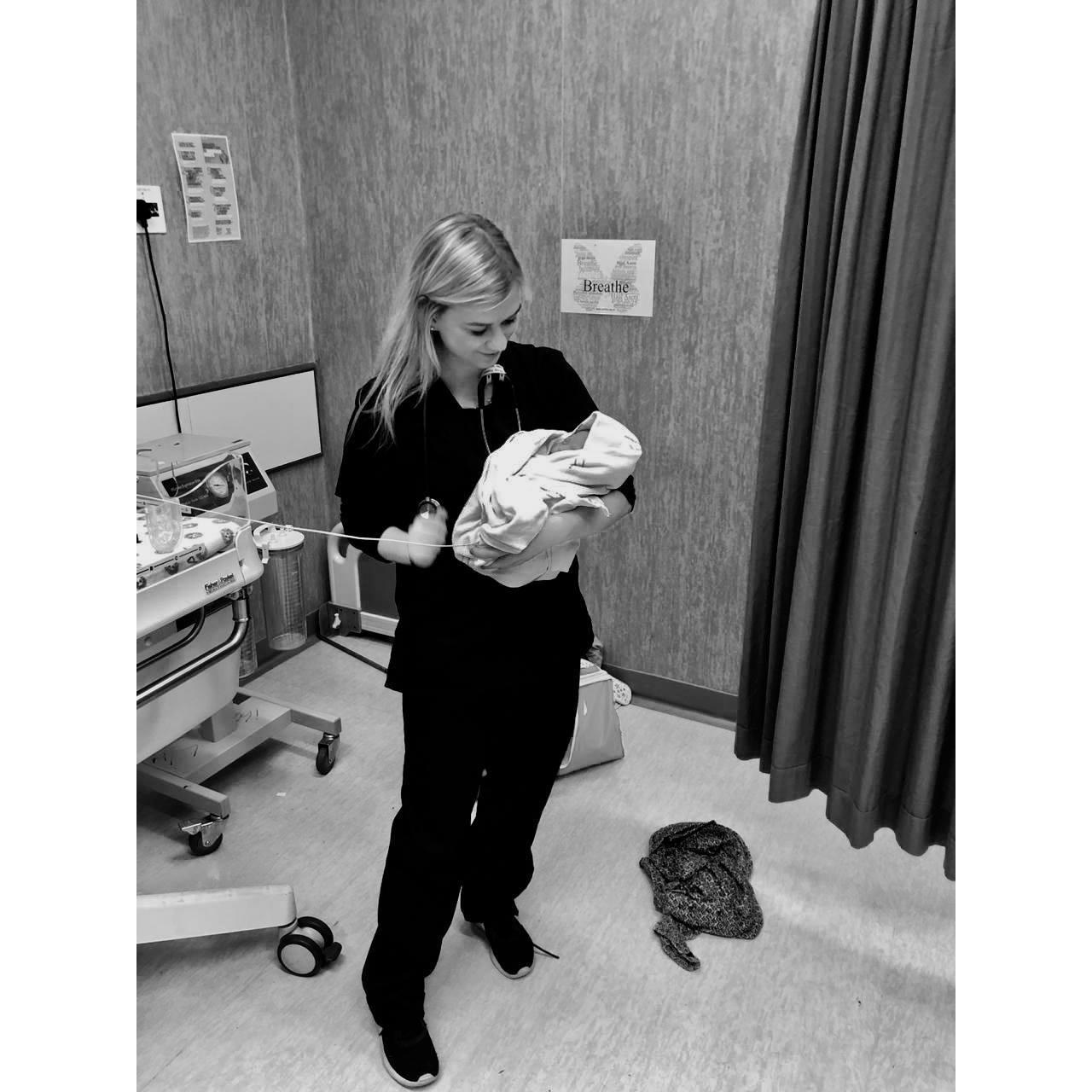 "One ordinary day, while scrolling through Facebook, I stumbled upon a photo of Tayla. She was celebrating the first baby she had delivered... I remember thinking, “Imagine being lucky enough to one day call Tayla Kassel my wife.”