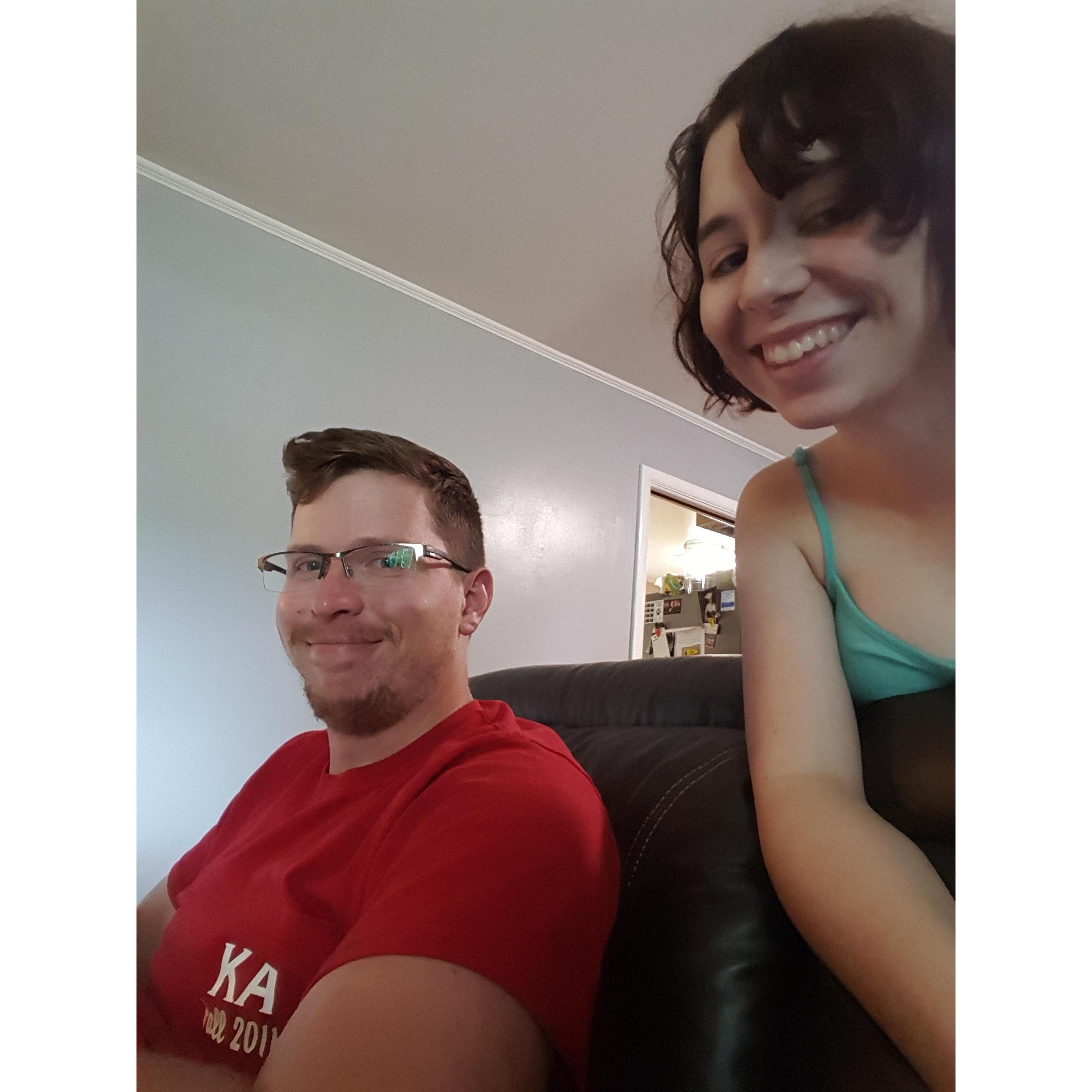 One of the earliest photos of us.