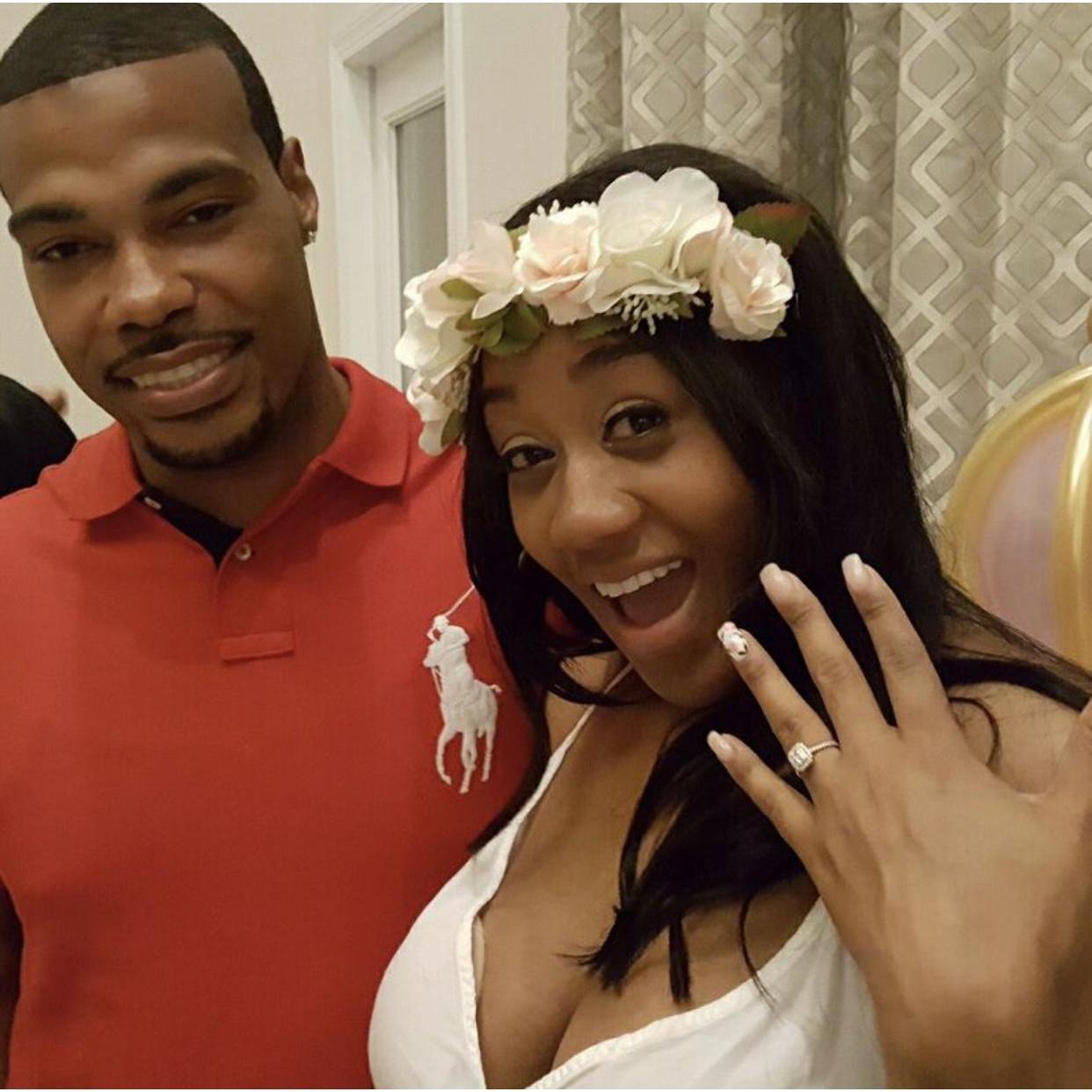 “Issa Fiancé”. I said “ I do” in front of family and friends while celebrating the pregnancy of our daughter