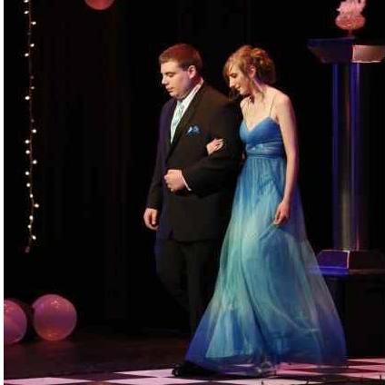 Grand march at our second prom together