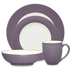Noritake® Colorwave Rim 4-Piece Place Setting in Plum