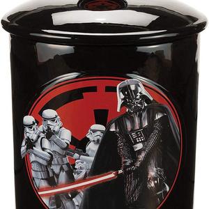 Vandor, LLC - Vandor 99141 Star Wars Vader Dark Side Ceramic Cookie Jar, Black/Red/White