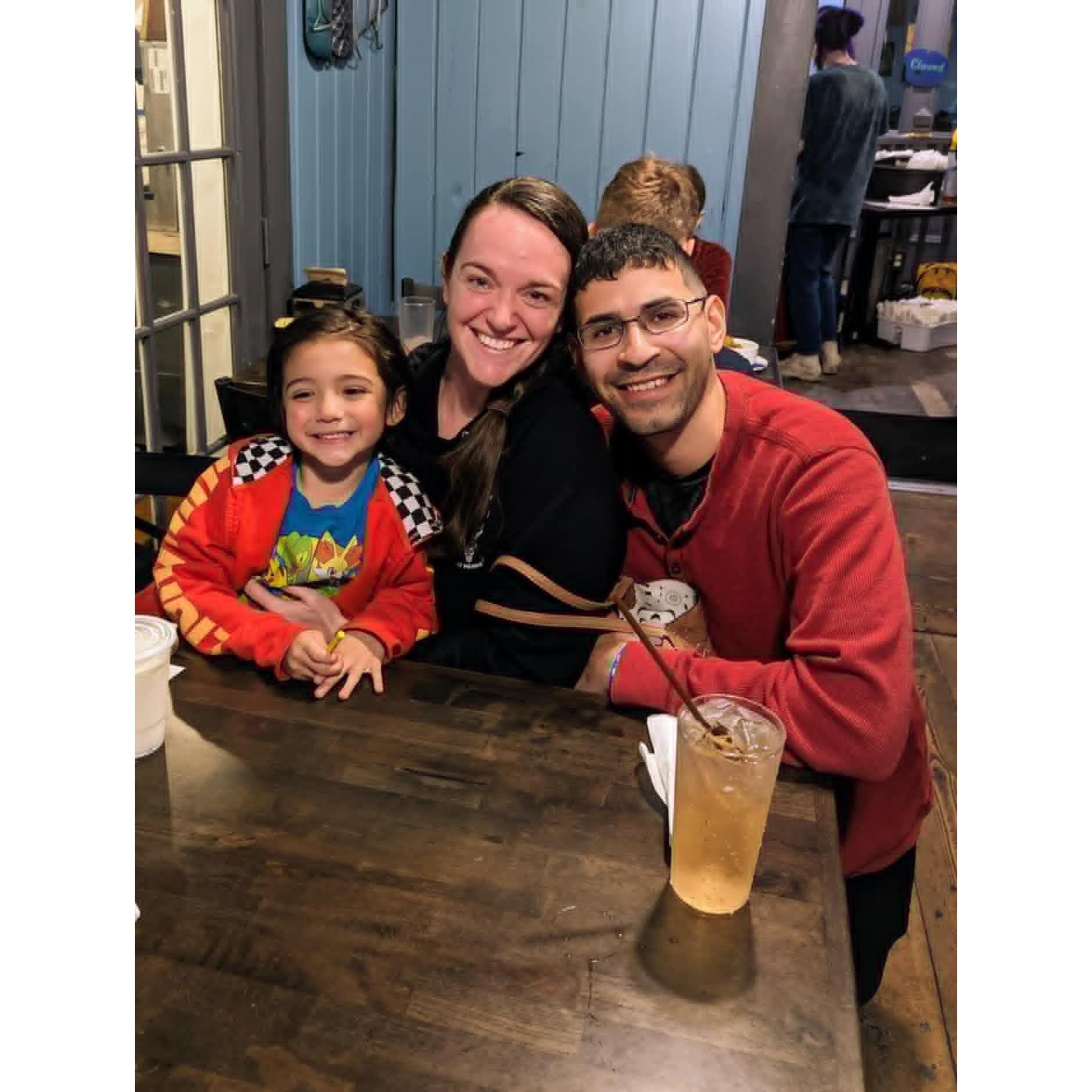 Reunited! Our first family trip together after 9 months of being stationed apart.