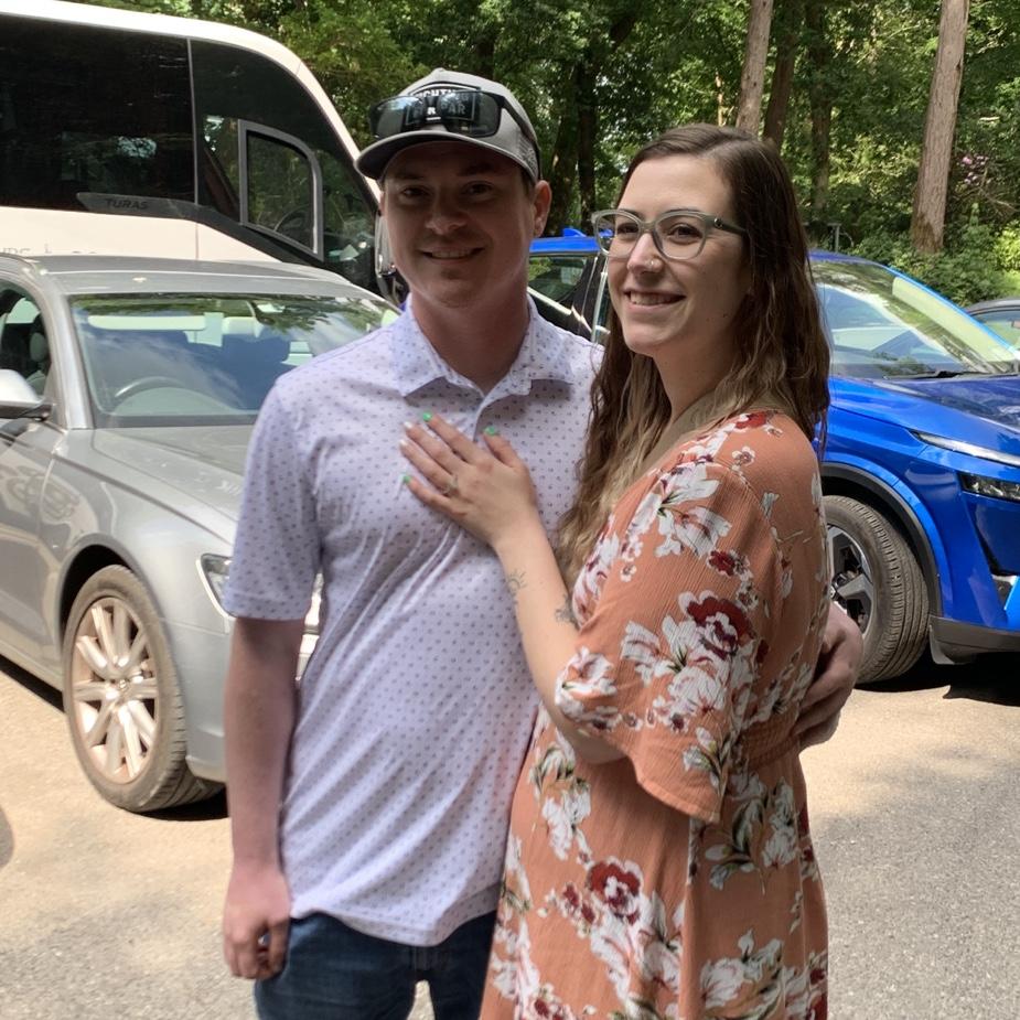 Minutes after the engagement! 💍💕