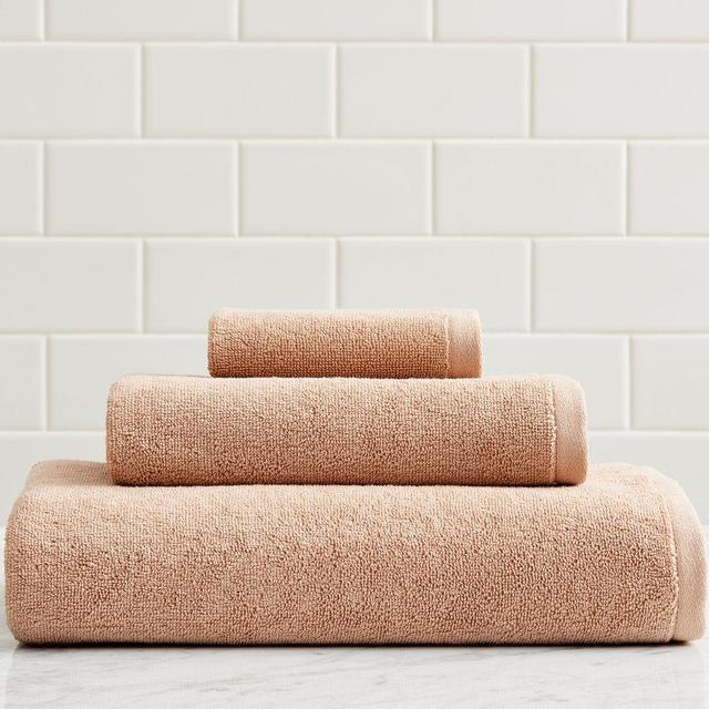 Essential Terry Bath Towels, Clay