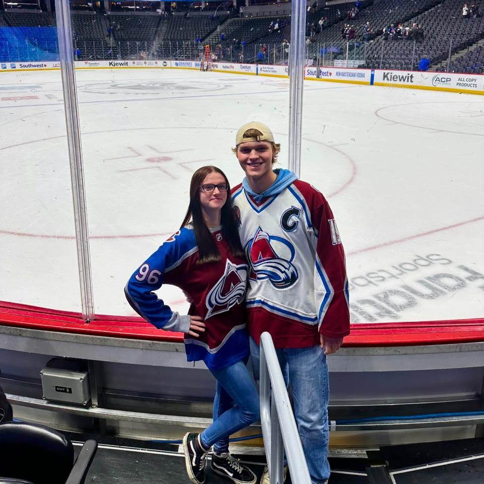Our first Colorado Avalanche game together!