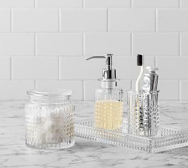 Pressed Glass Bathroom Accessories