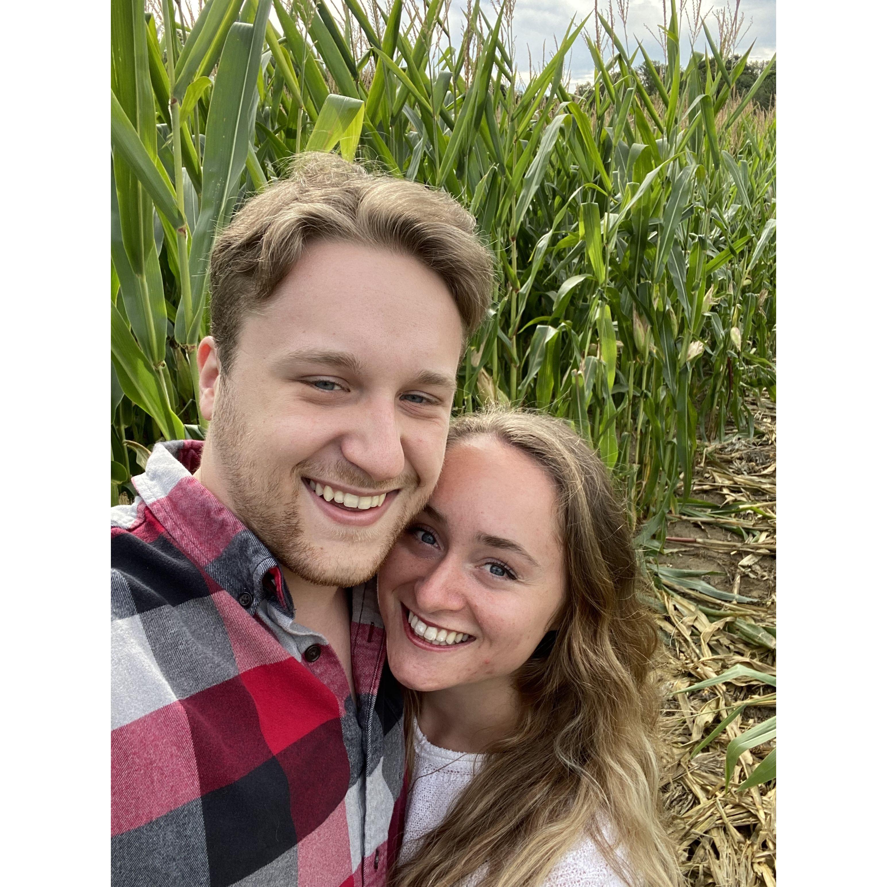 This was Kiersten's first time visiting Kyle in NJ after he moved home. We killed this corn maze by the way.