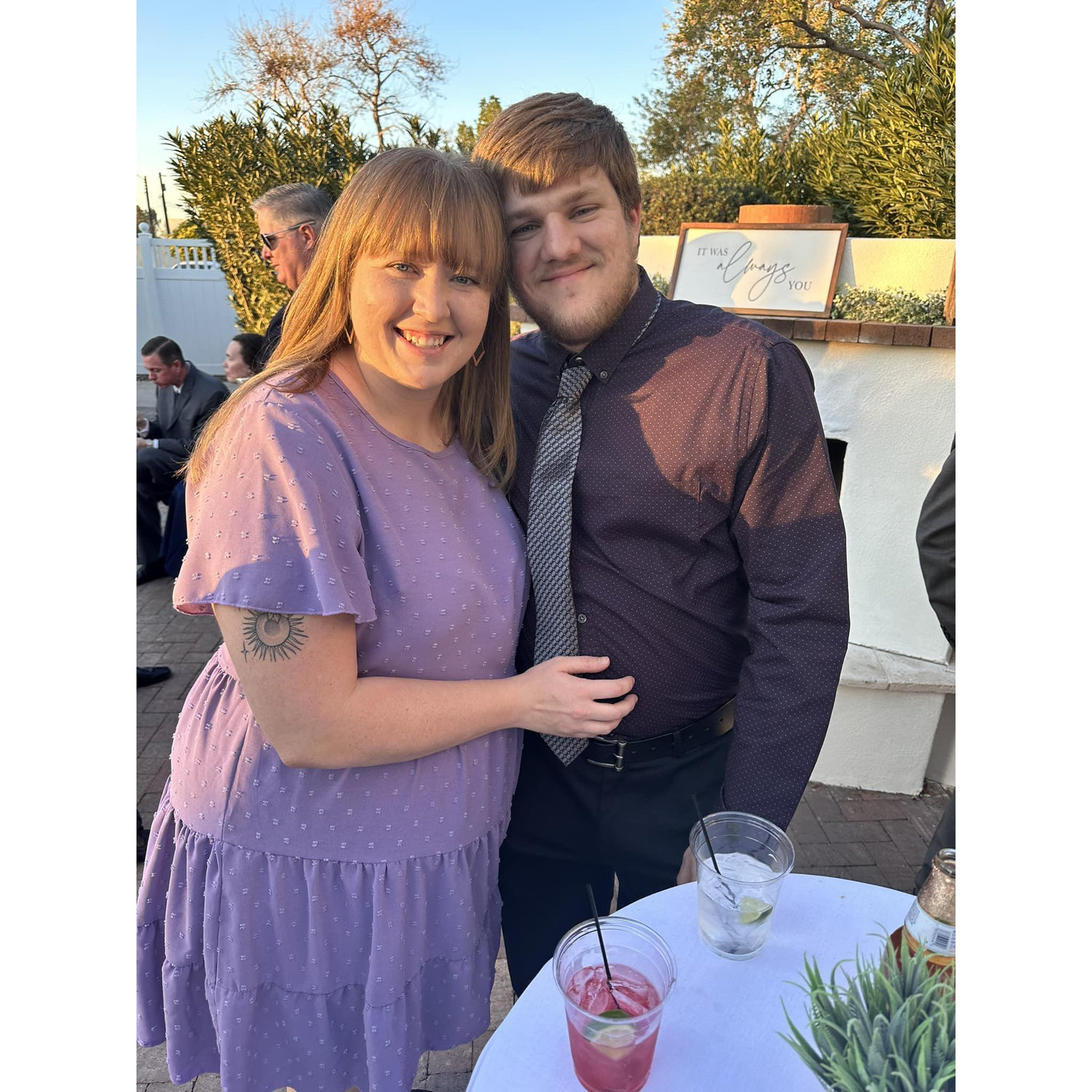 We have been to so many weddings together! This one is for Danny's cousin!