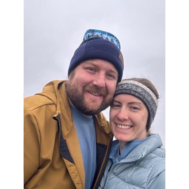 Hiking around Crater Lake in the moment leading up to Dan's proposal <3
