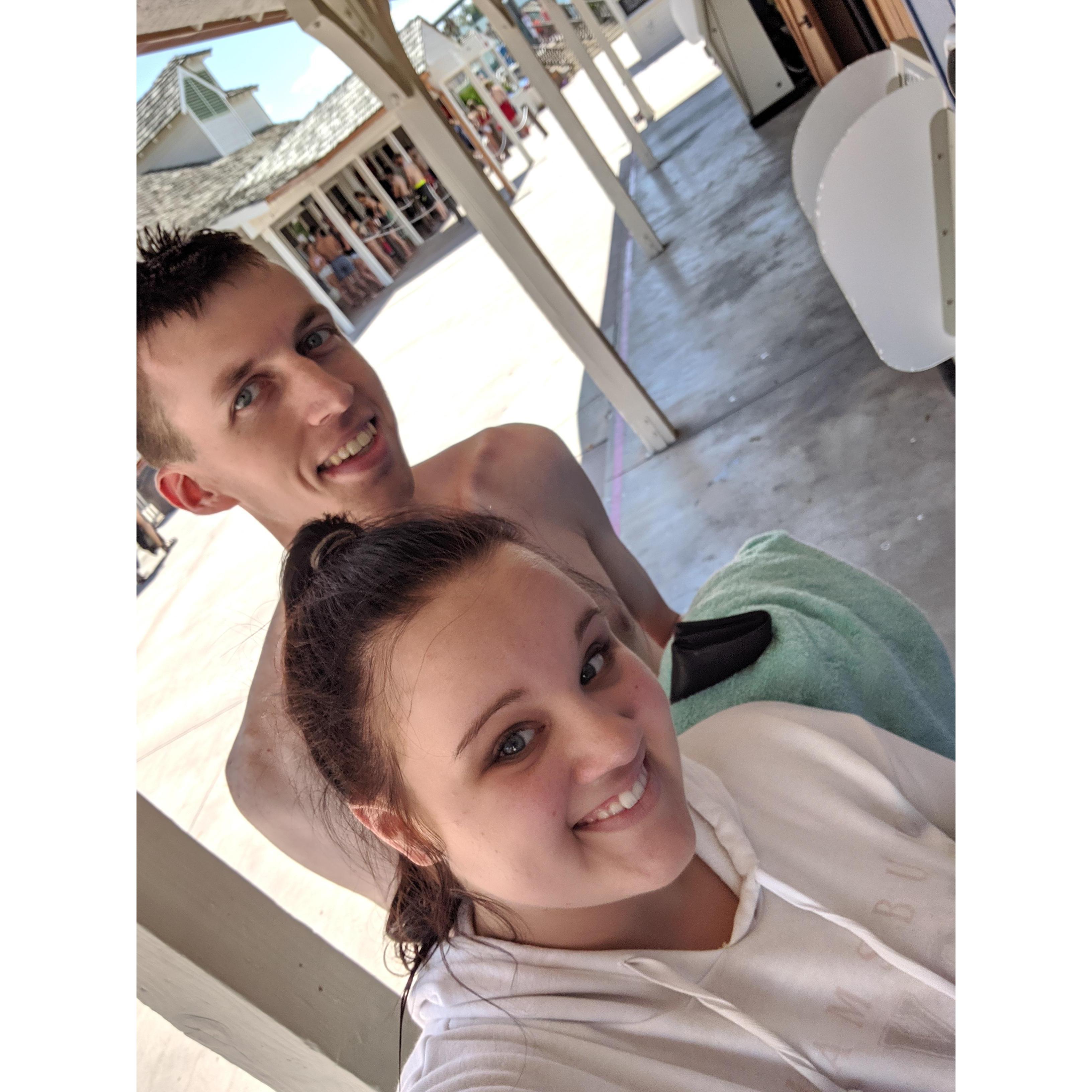 One from our most recent trip to a water park in Provo Utah.