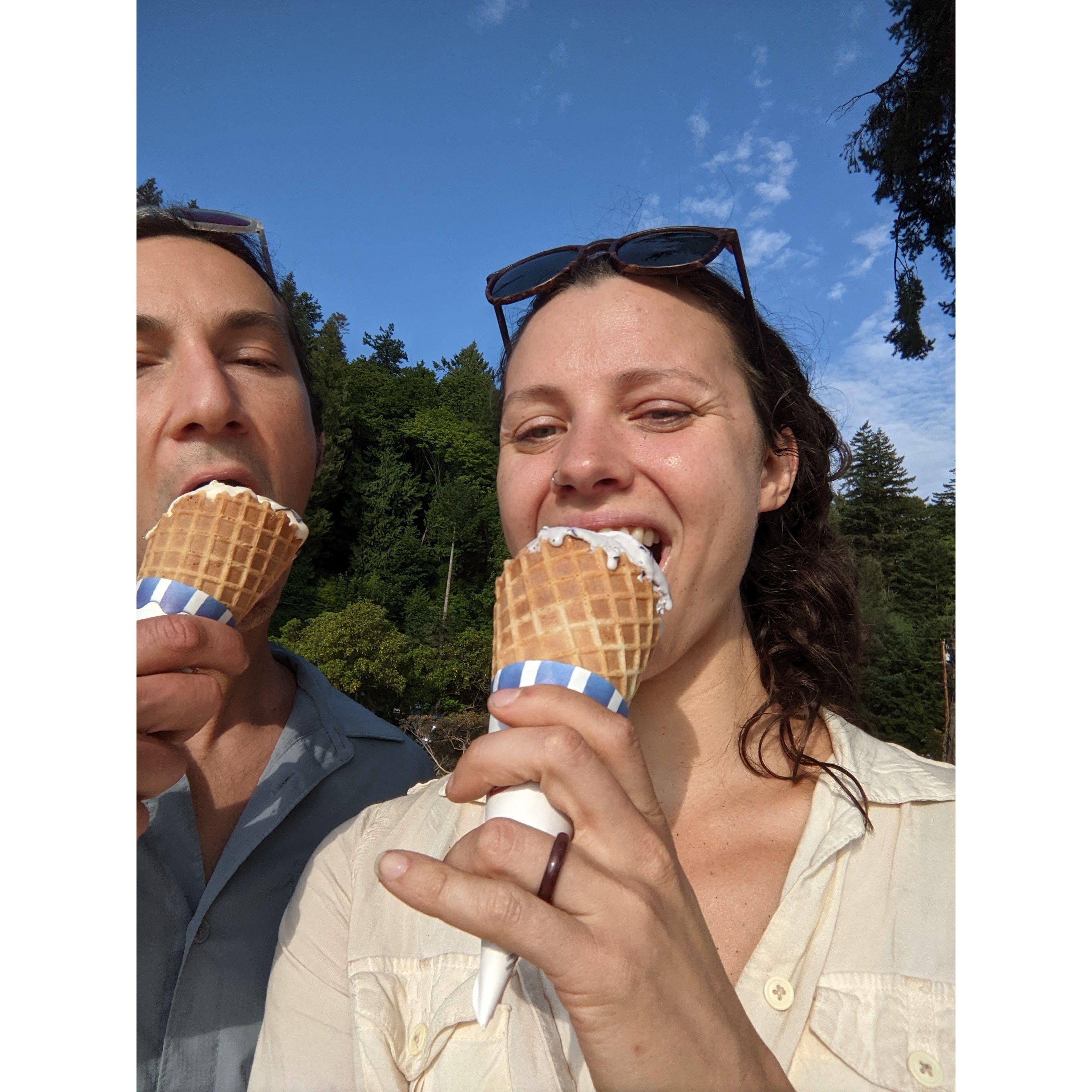 We also share a love of ice cream