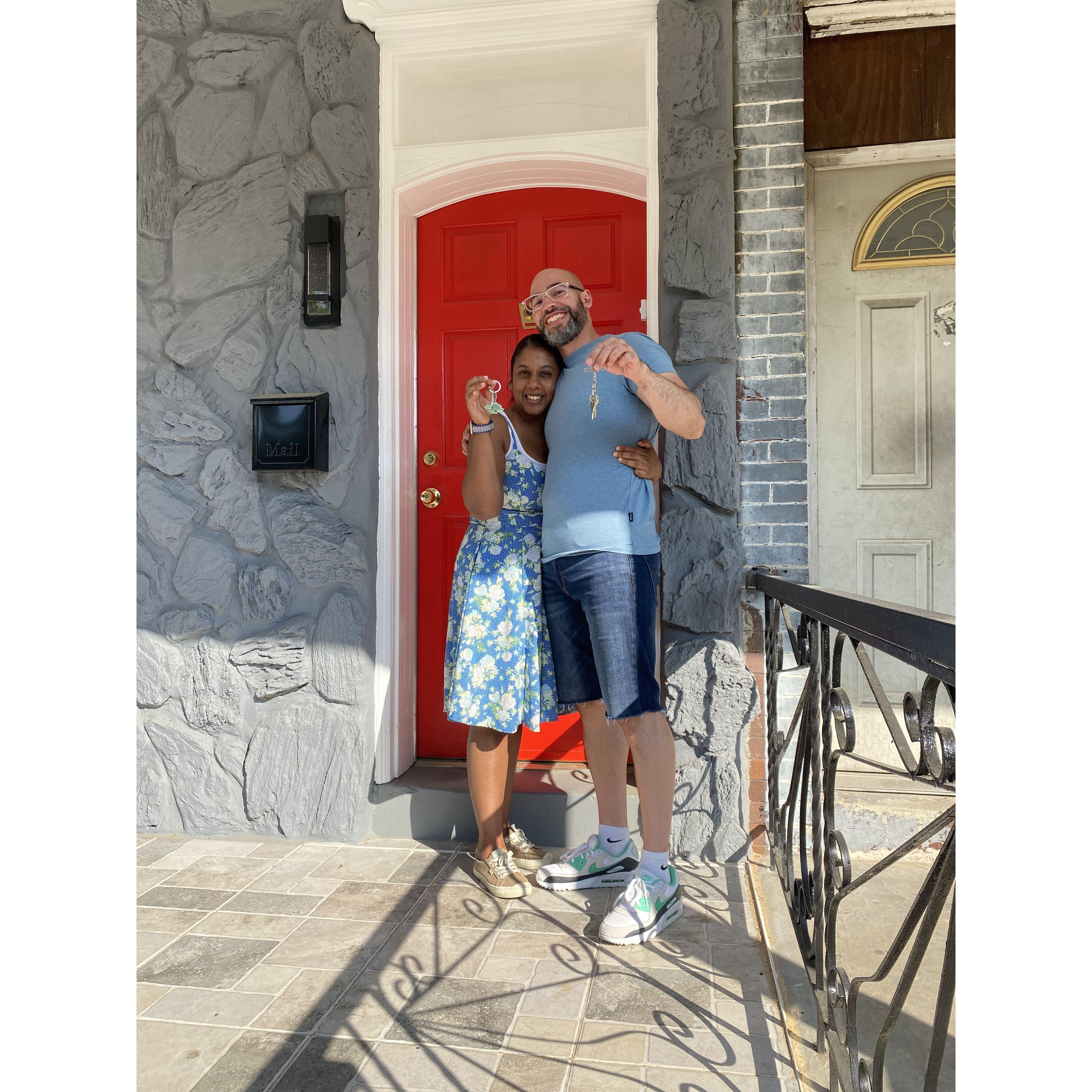Our first home together!