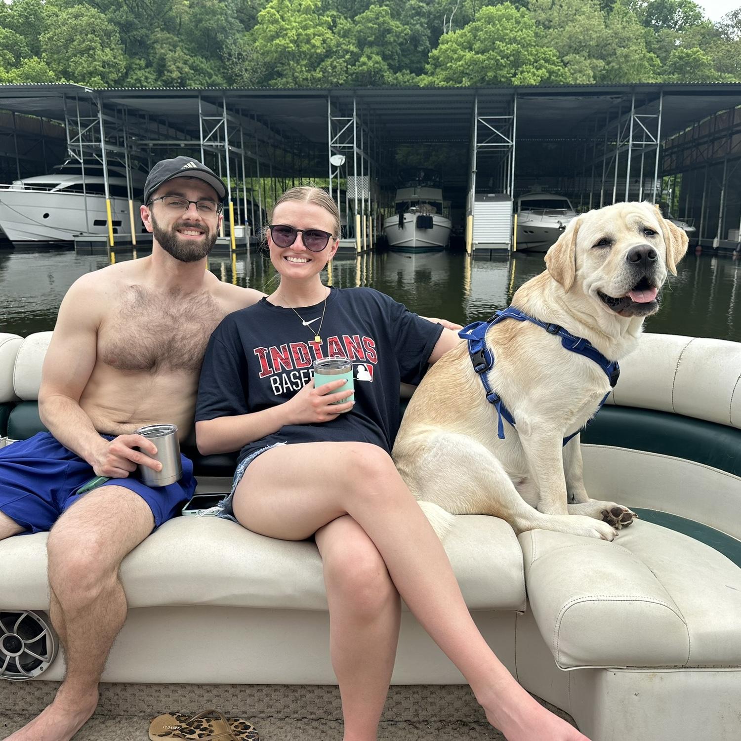 Lake day with our besties and Jabba!