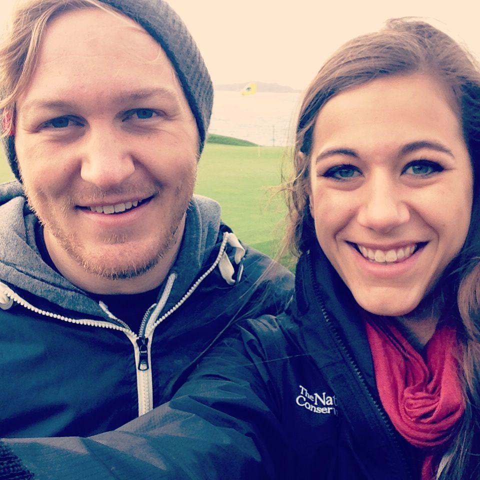 Early morning at the annual AT&T Pebble Beach ProAm - Couldn't ask for a better view!