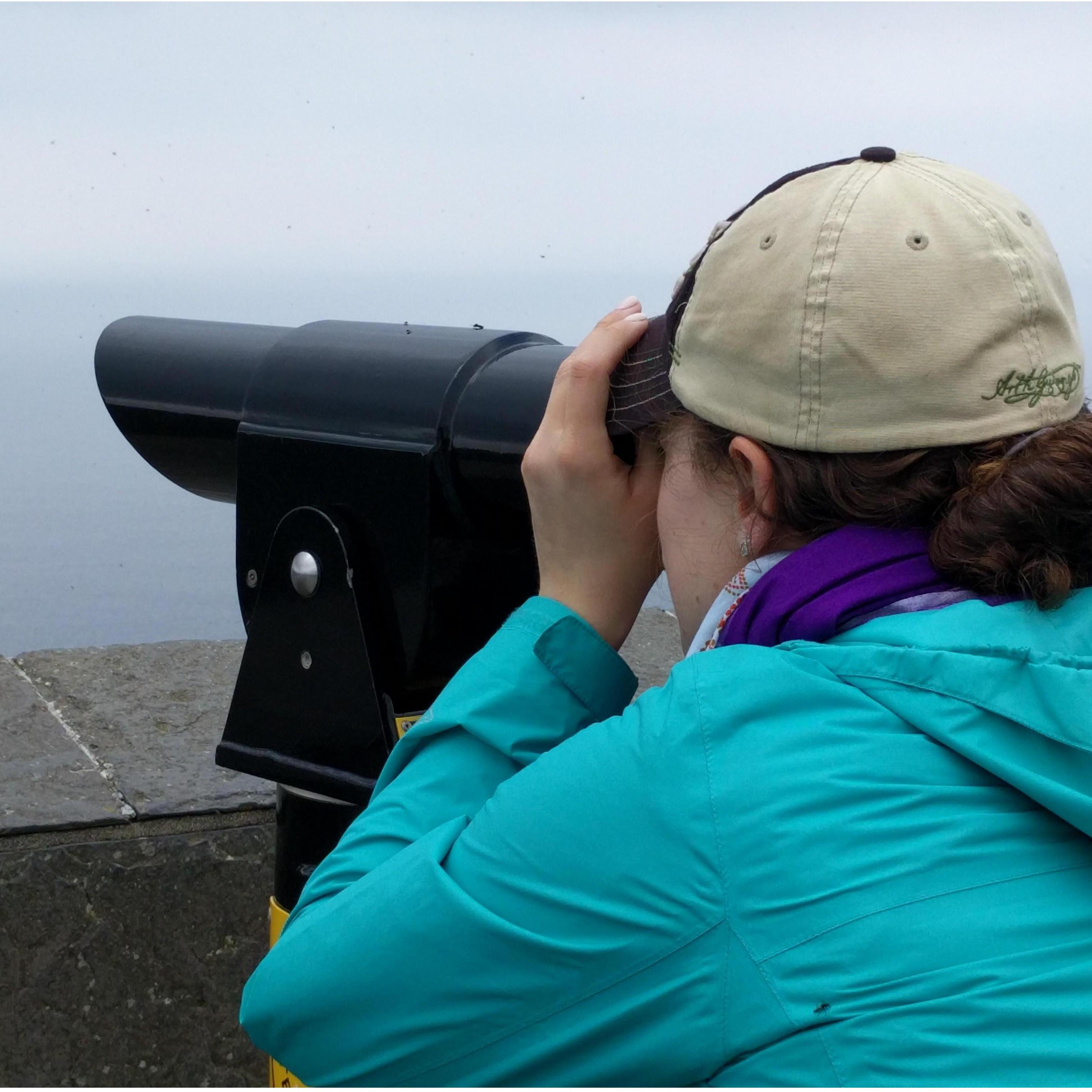 Trying to peep the Cliffs of Moher in Ireland!
~2016