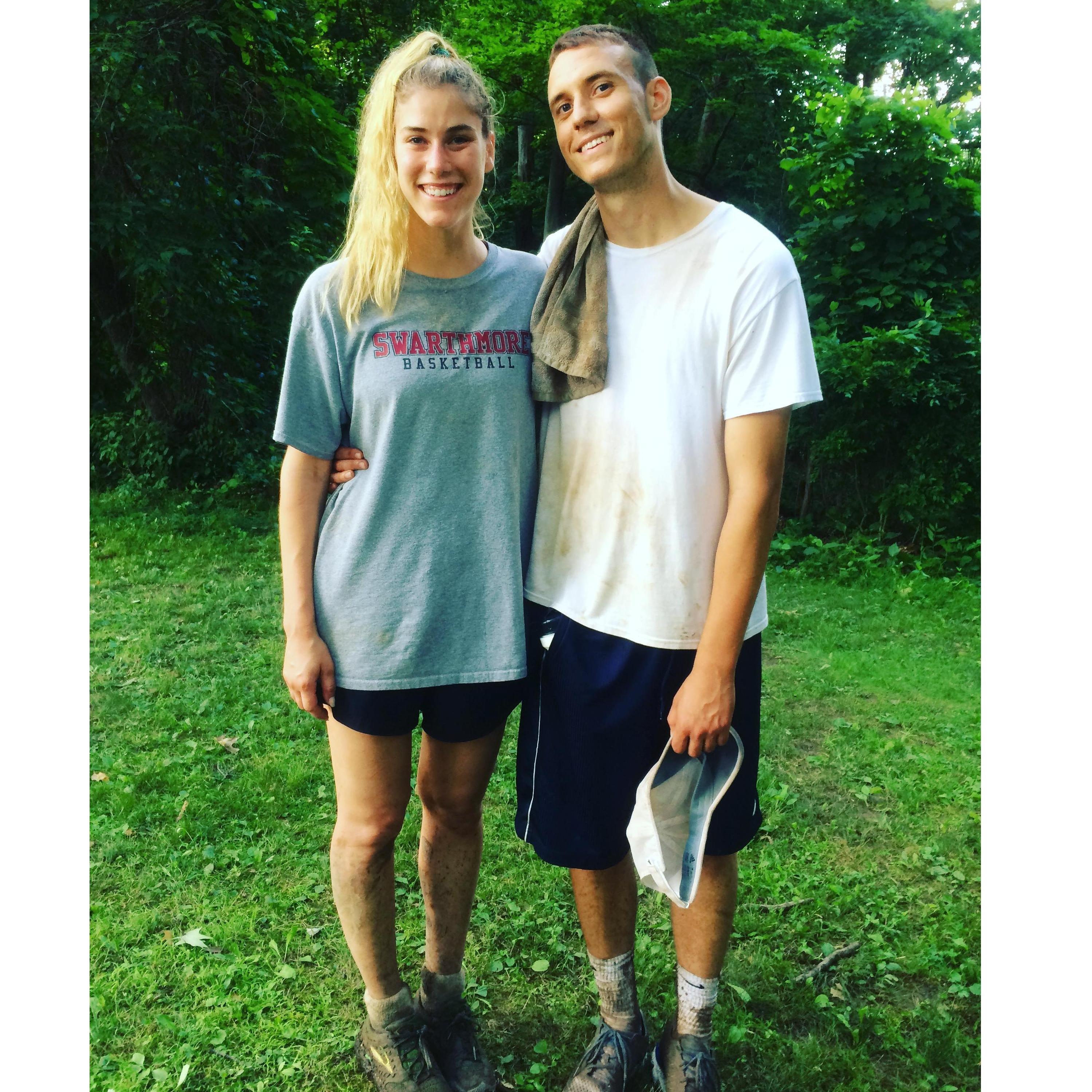 A true test of any burgeoning romance is a 1 day, 35 mile hike. Despite the poison ivy, rain, and fatigue, we managed to stay smiling until the end.