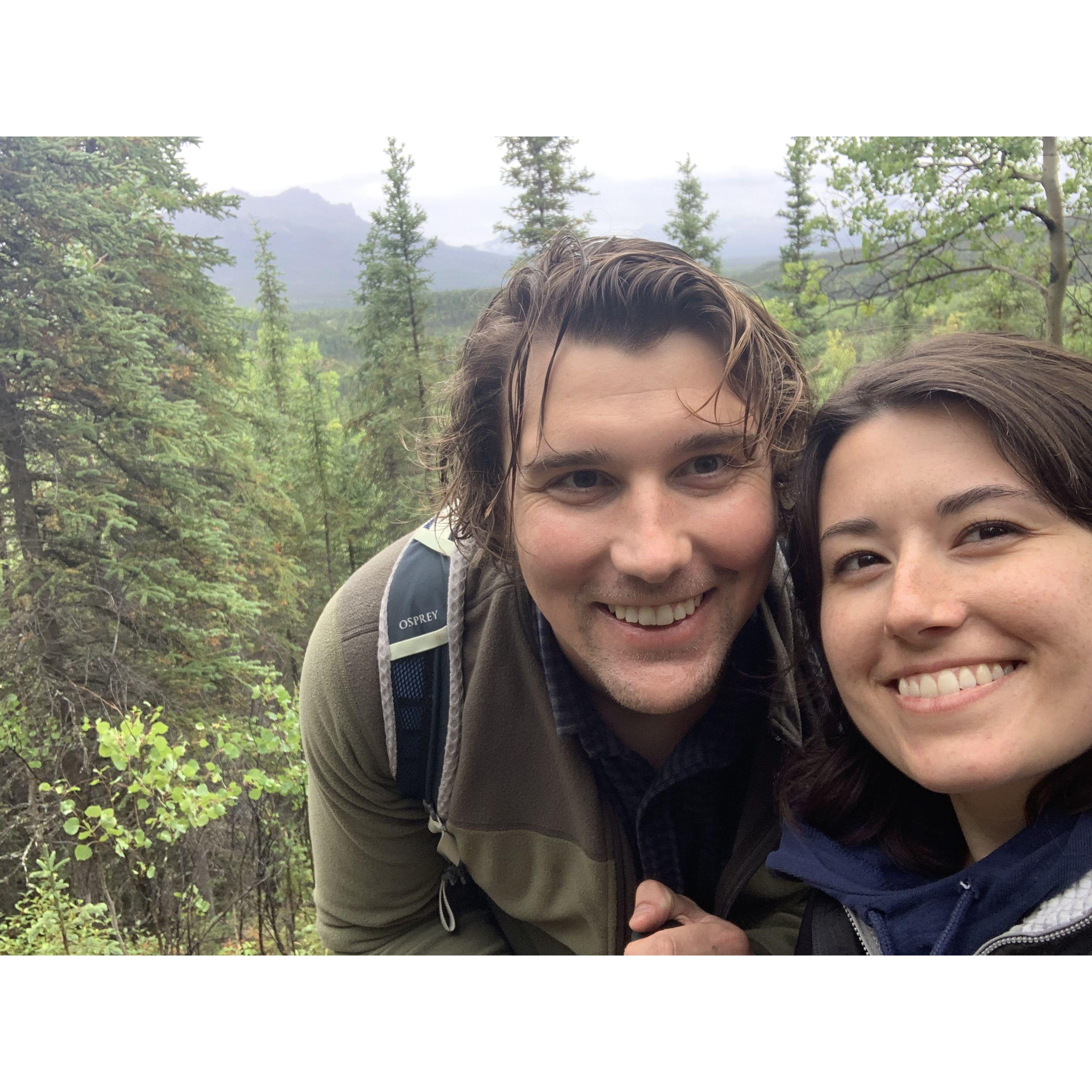 Our first time traveling together--in Alaska!