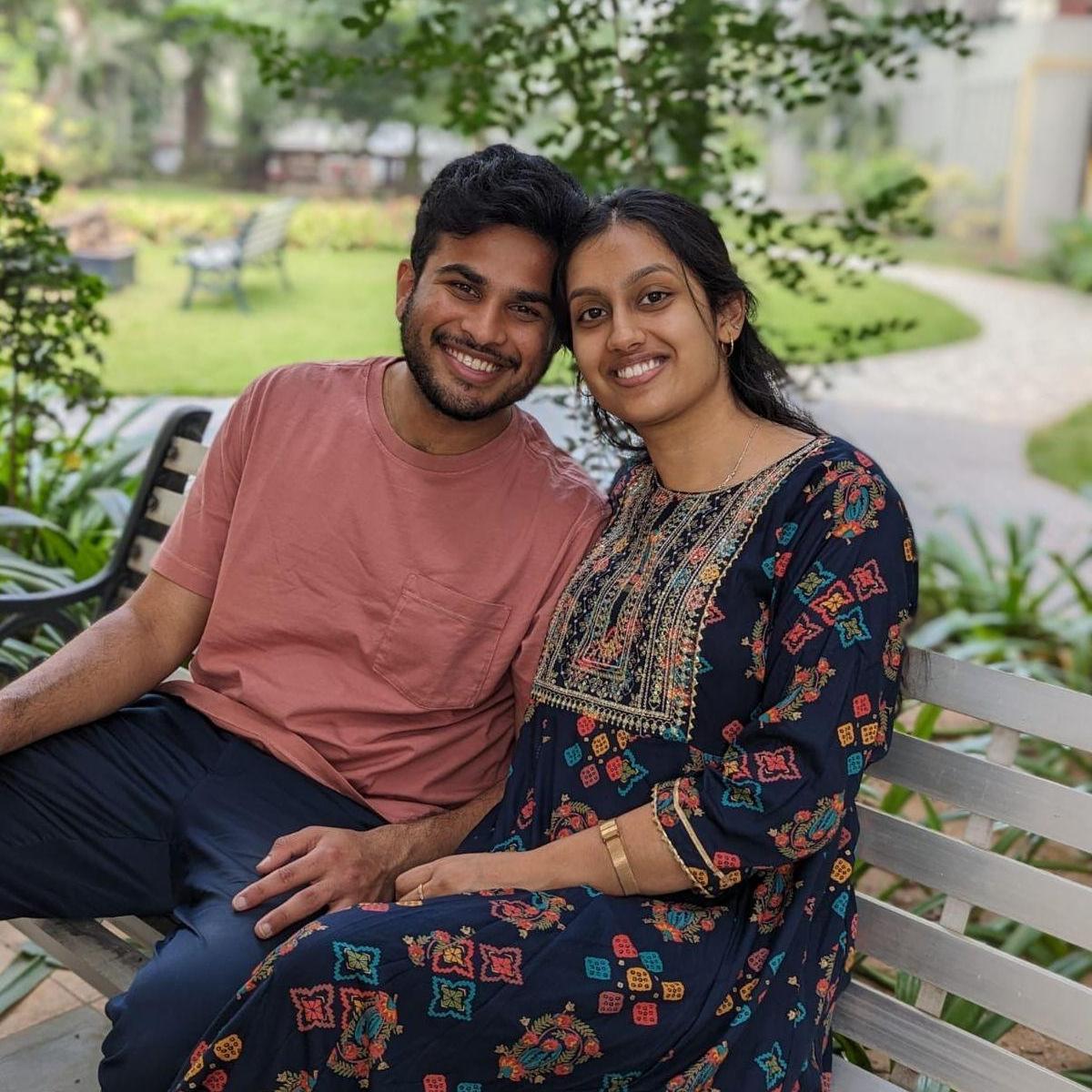 This is a garden. Our first garden. We are getting engaged at a garden.