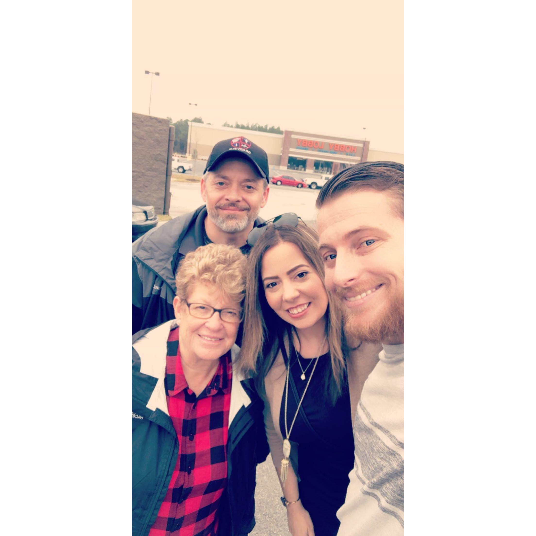 Family Cracker Barrel meet up to see the bro.