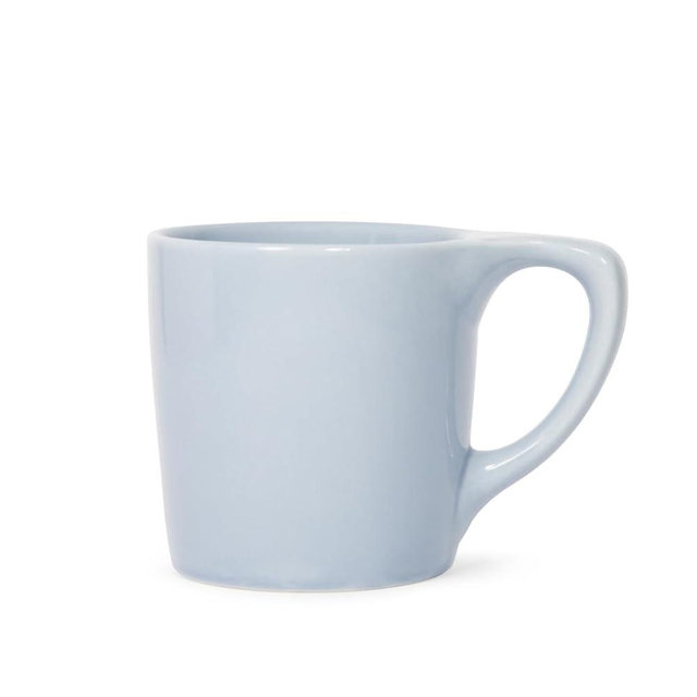 notNeutral Lino Porcelain Coffee Cup for Personal, Restaurant, Commercial Use - 10oz - Single Cup (Periwinkle)