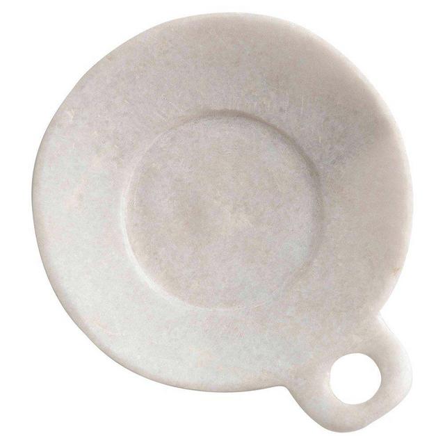 Hand Carved Marble Dish with Handle