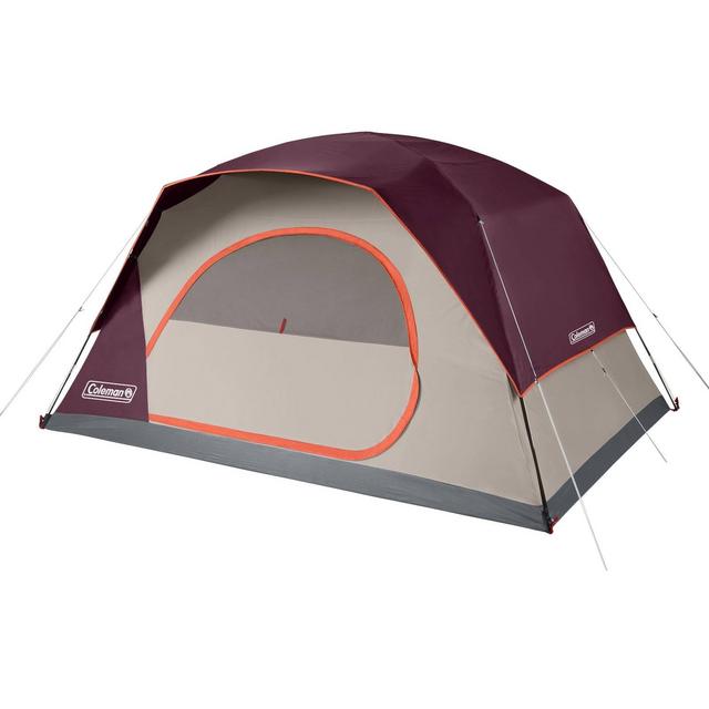 Coleman Skydome 8 Person Blackberry Tent - Maroon