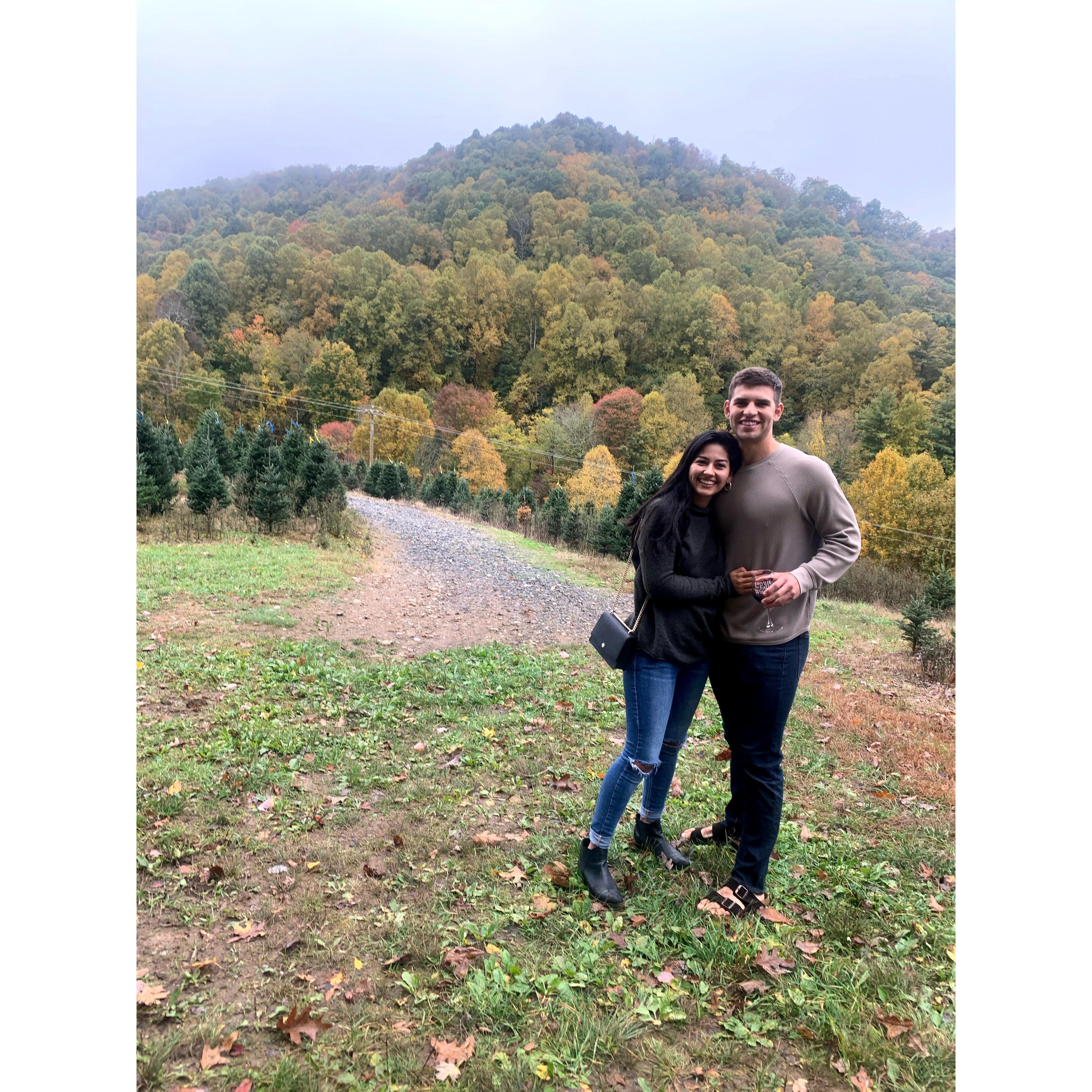 Alex visting Andrea in Boone, NC where she went to graduate school.