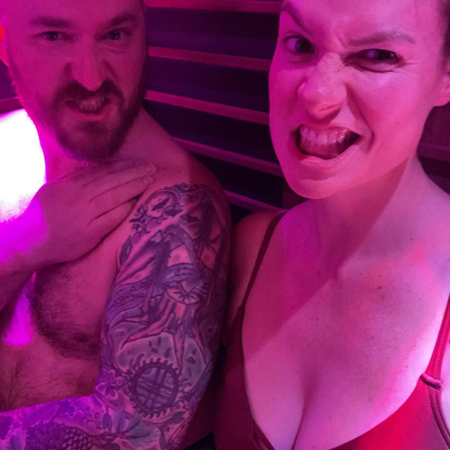 Love getting our sweat on in the Sauna