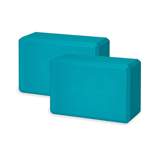Gaiam Essentials Yoga Block (Set Of 2) – Supportive, Soft Non-Slip Foam Surface For Yoga, Pilates, Meditation