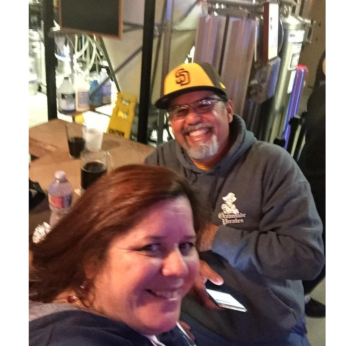 Having a blast at Firestone Brewery in Buellton.