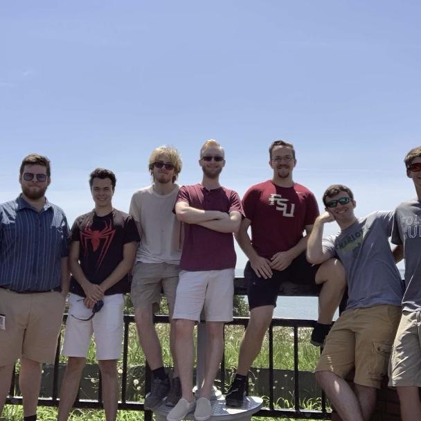 The groomsmen: Chris, Kyle, Corbin, AJ, Nick, Zac, and Dawson.