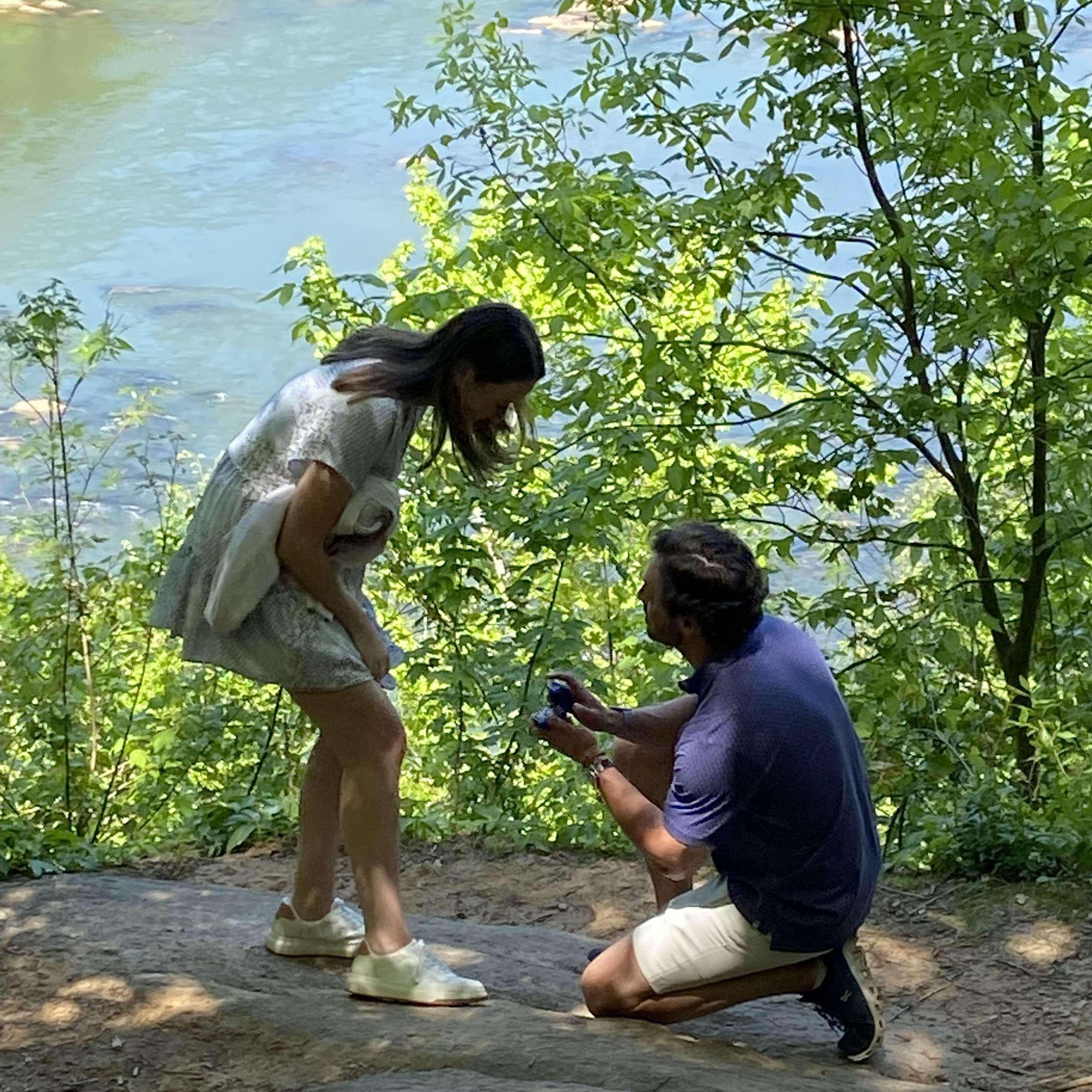 Hiking in a dress :)