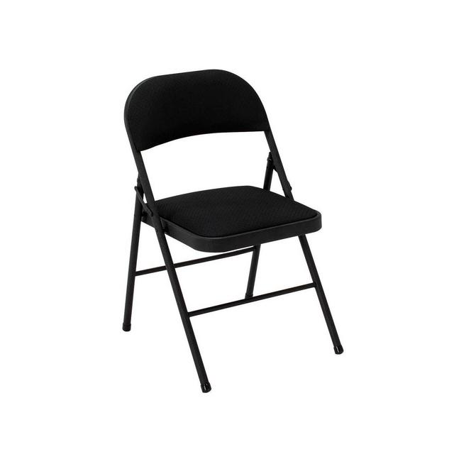 4pk Fabric Folding Chair Black - Room & Joy