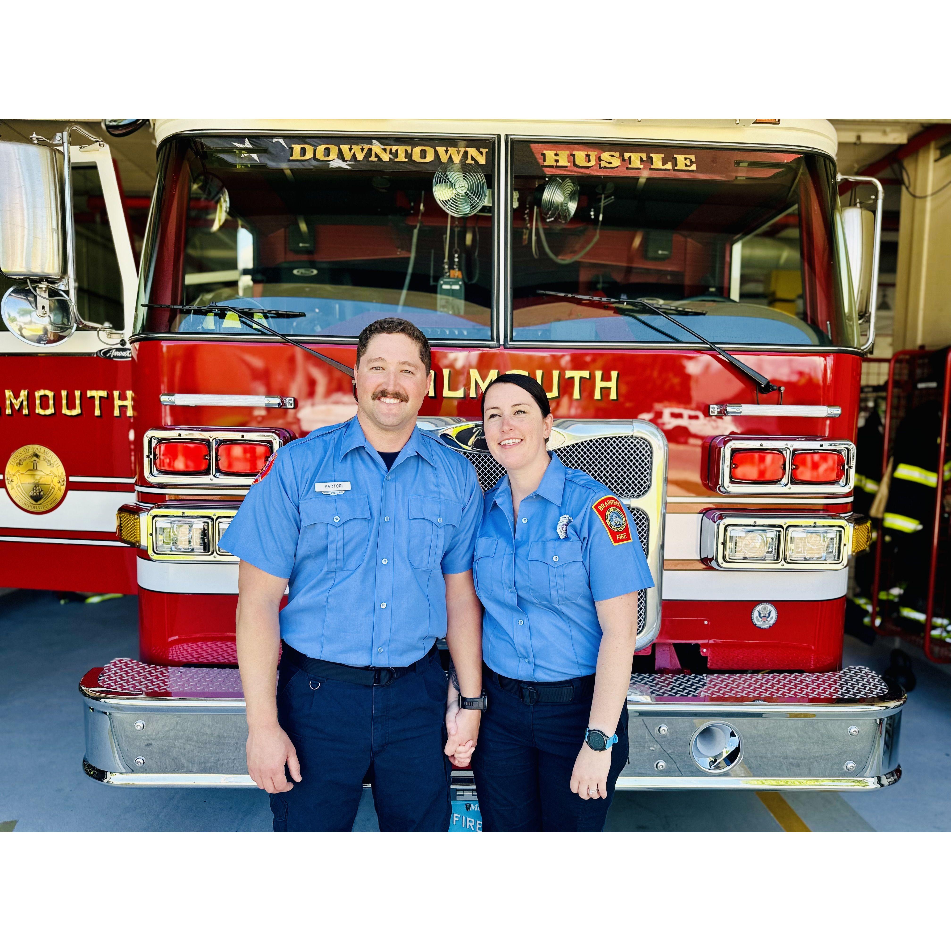 Kevin's pinning ceremony in Falmouth.