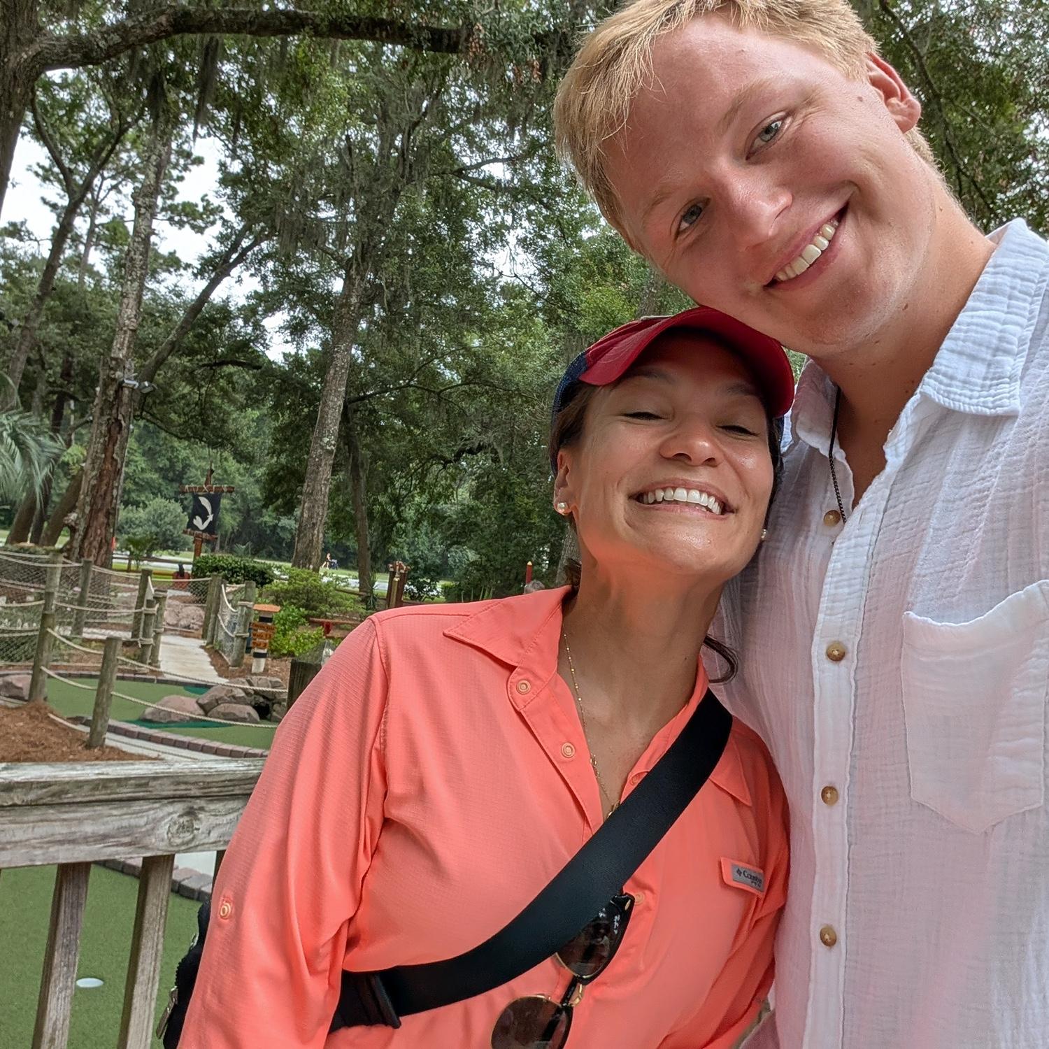 Mini golfing in Hilton Head SC